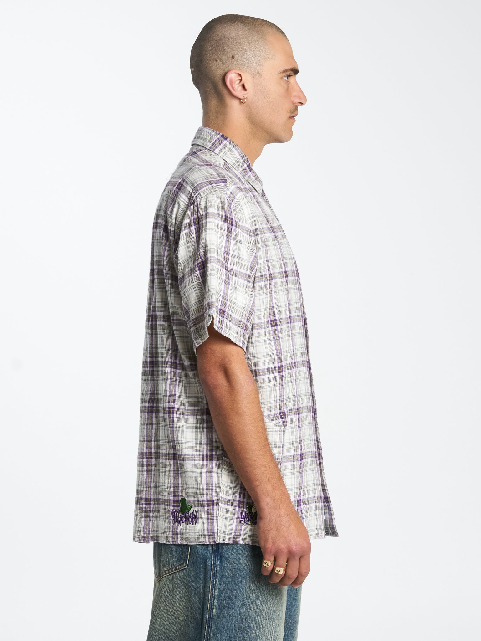 Amphibious Short Sleeve Shirt - Purple