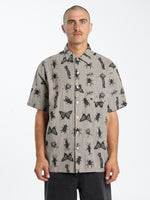 Creature Short Sleeve Shirt - Brown