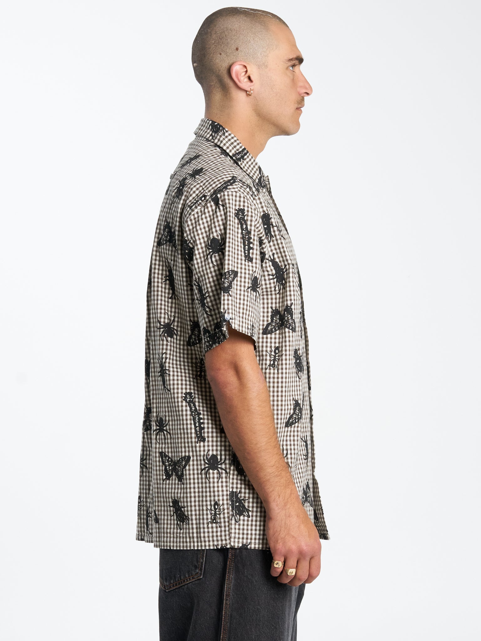 Creature Short Sleeve Shirt - Brown