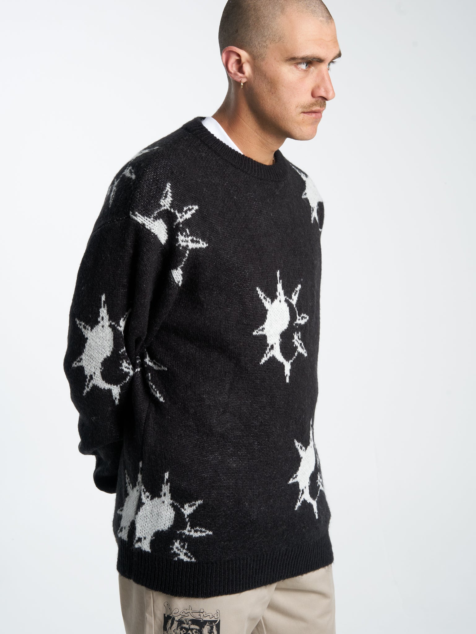 Destino Knitted Crew - Black