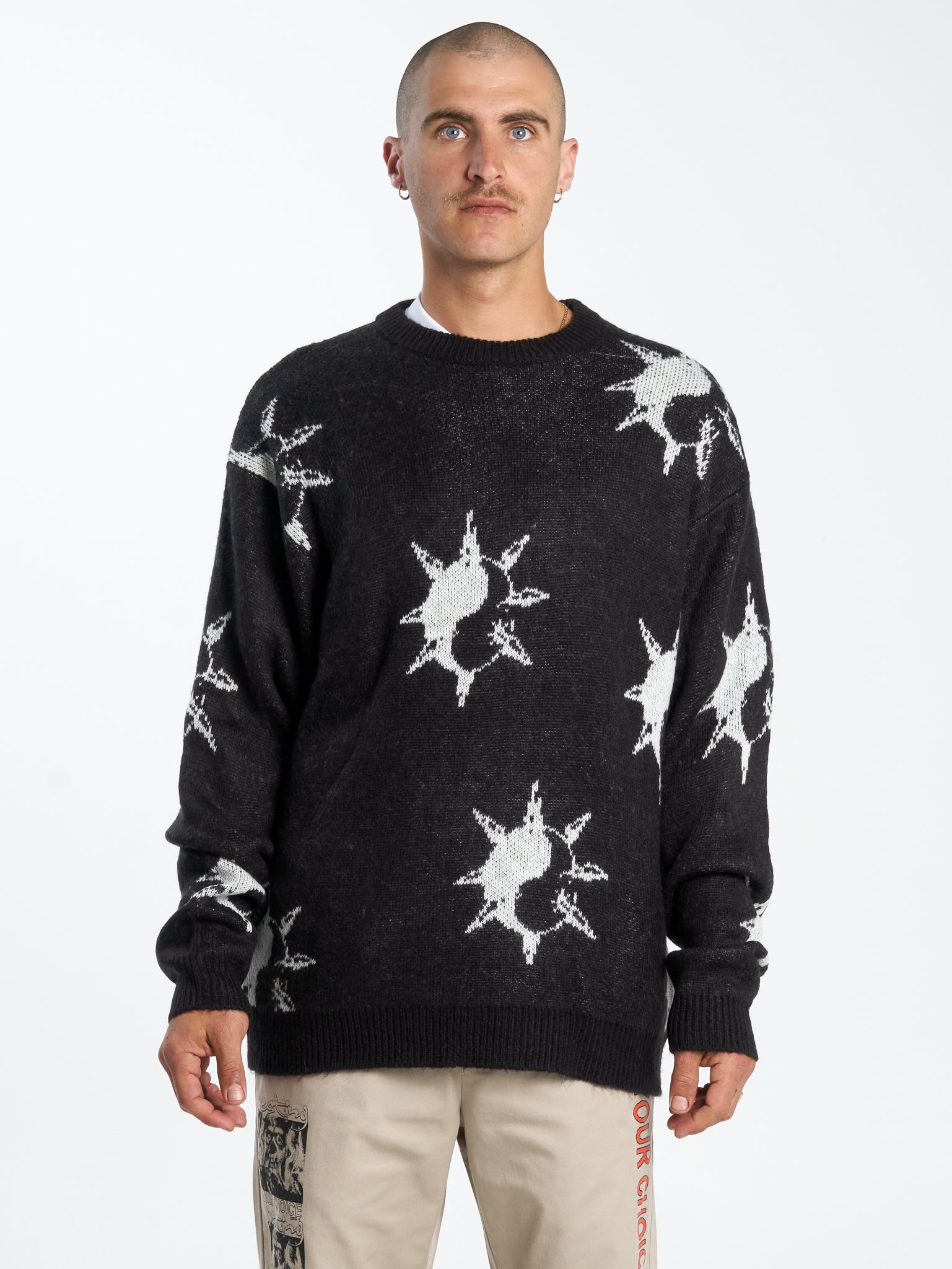 Destino Knitted Crew - Black