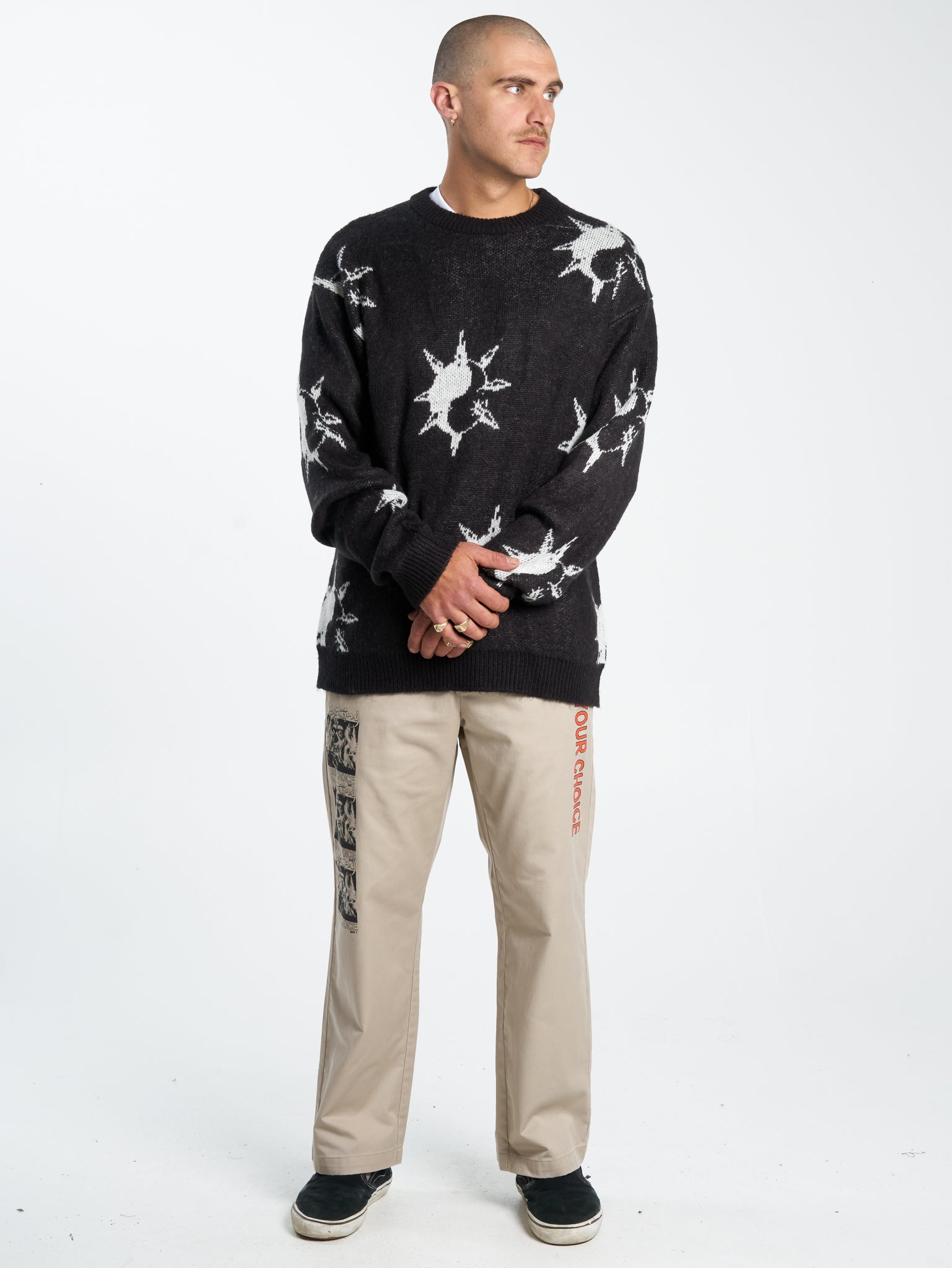 Destino Knitted Crew - Black