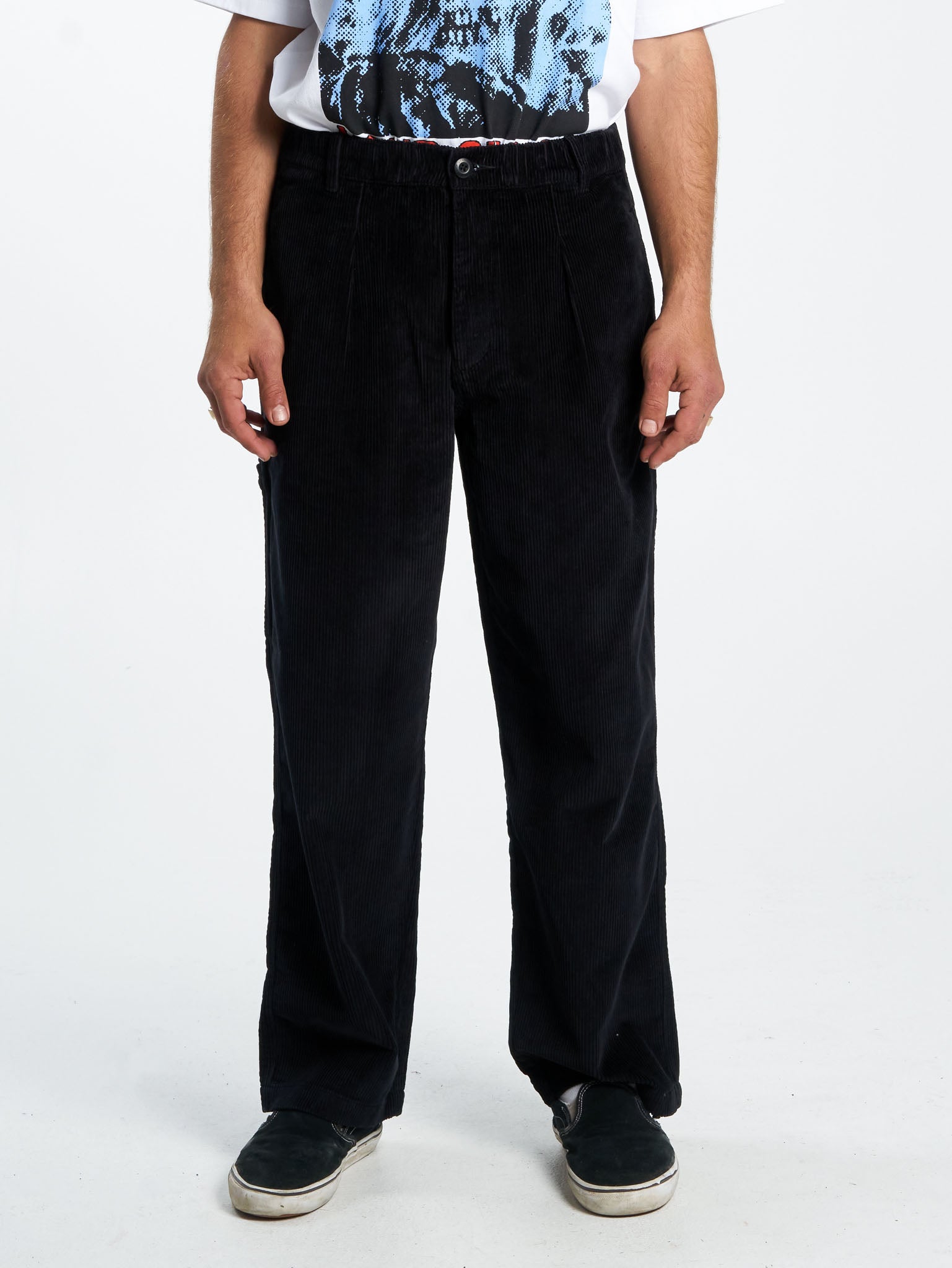 Get Away Elastic Cord Pant - Black