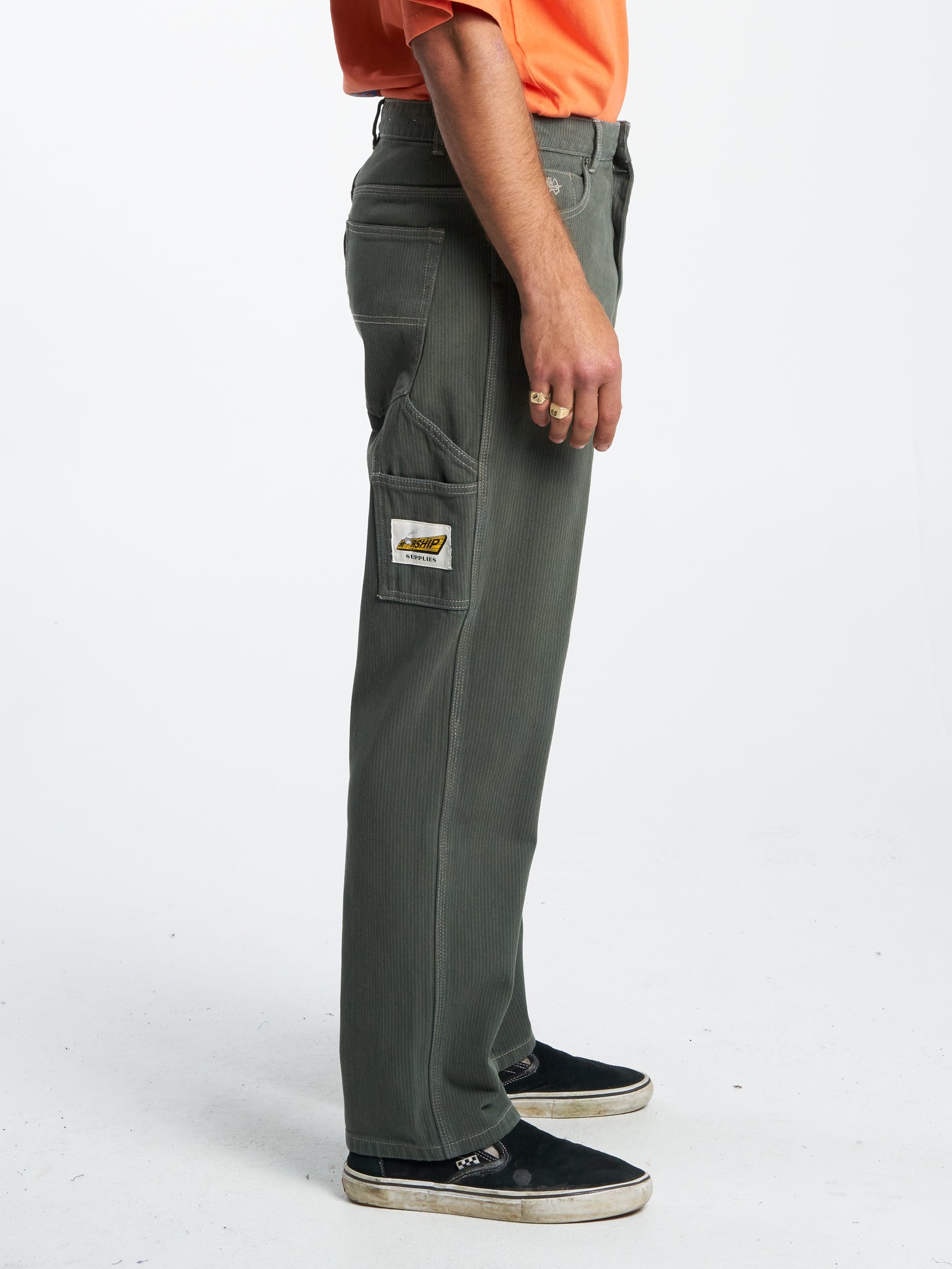 Sawn Off Carpenter Pant - Pine Needle