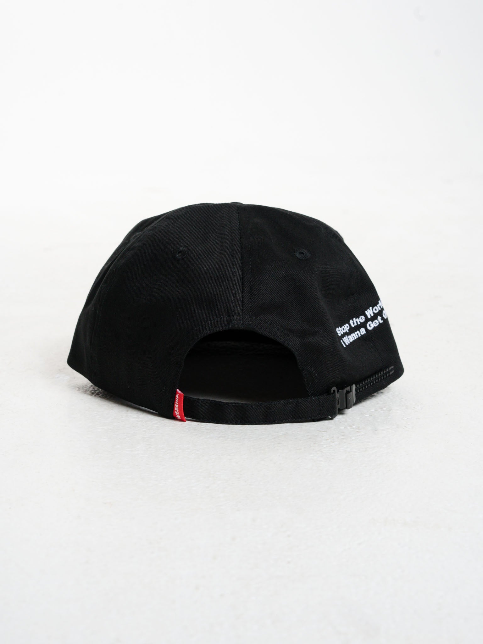 Get Off Five Panel Twill Hat - Black