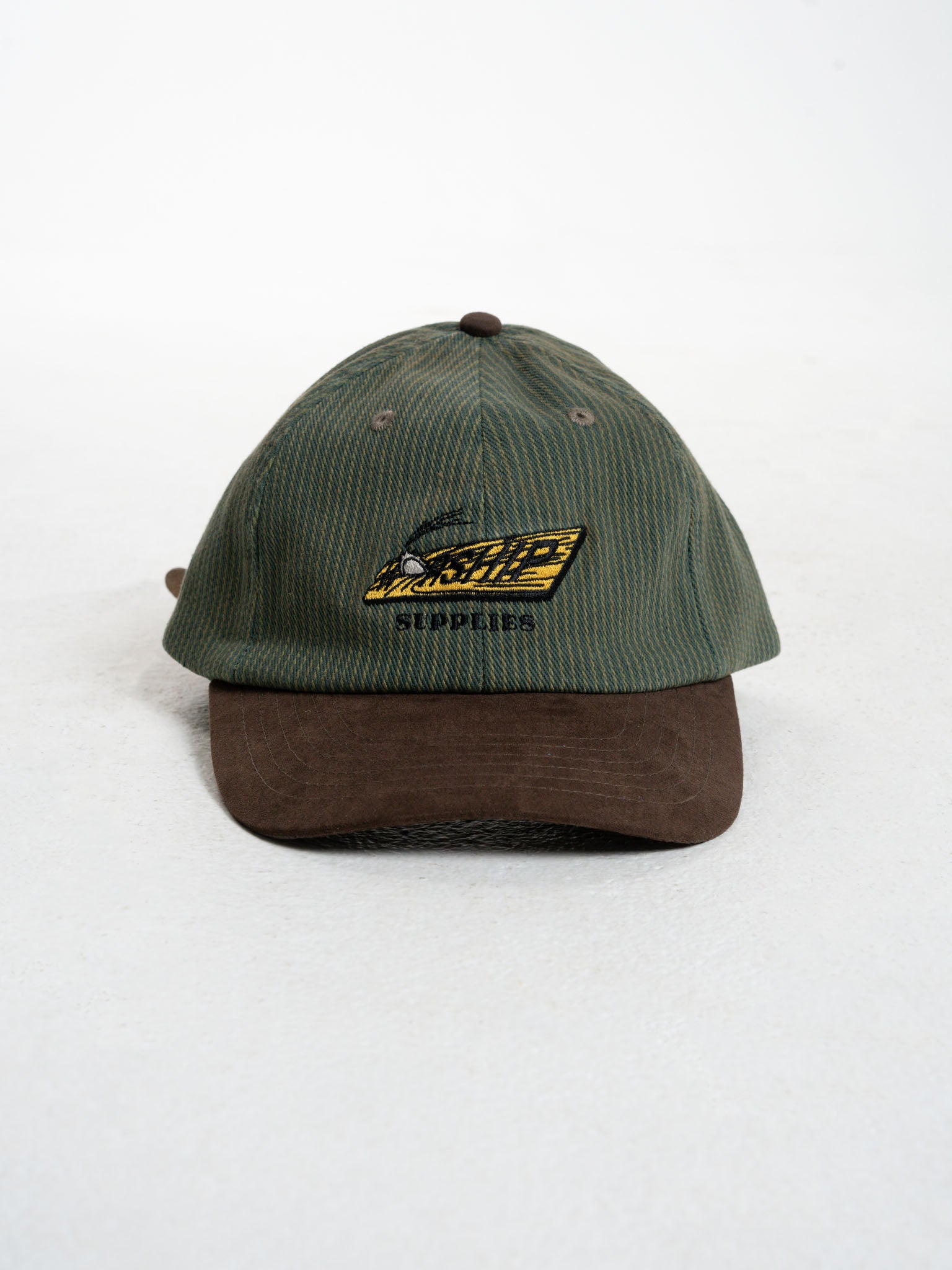 Sawn Off Six Panel Hat  - Pine Needle Green