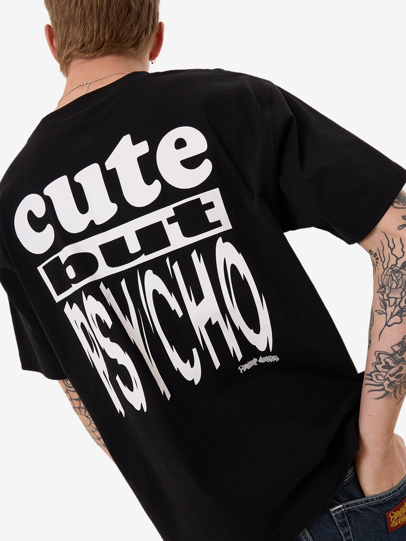 Cute But Psycho Tee - Black XS