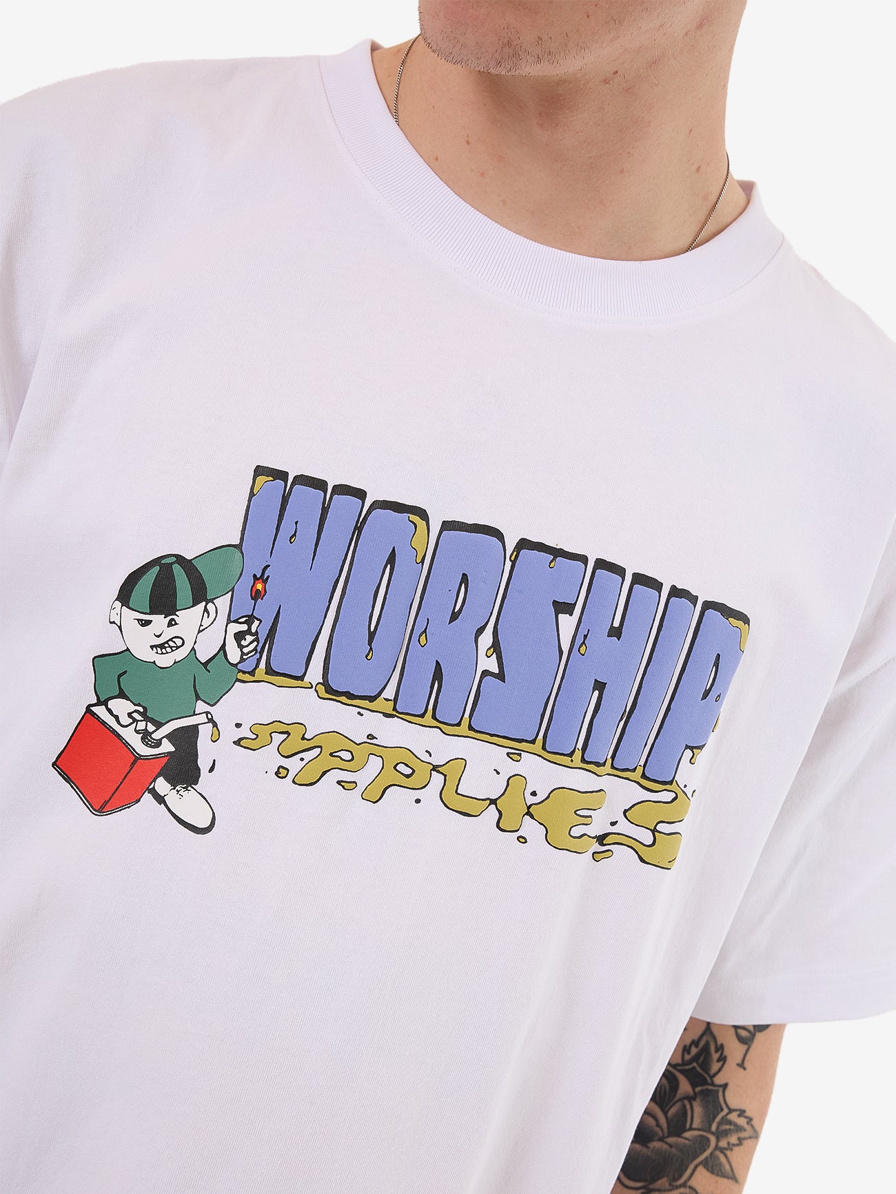 Pyrotechnics Tee - White XS