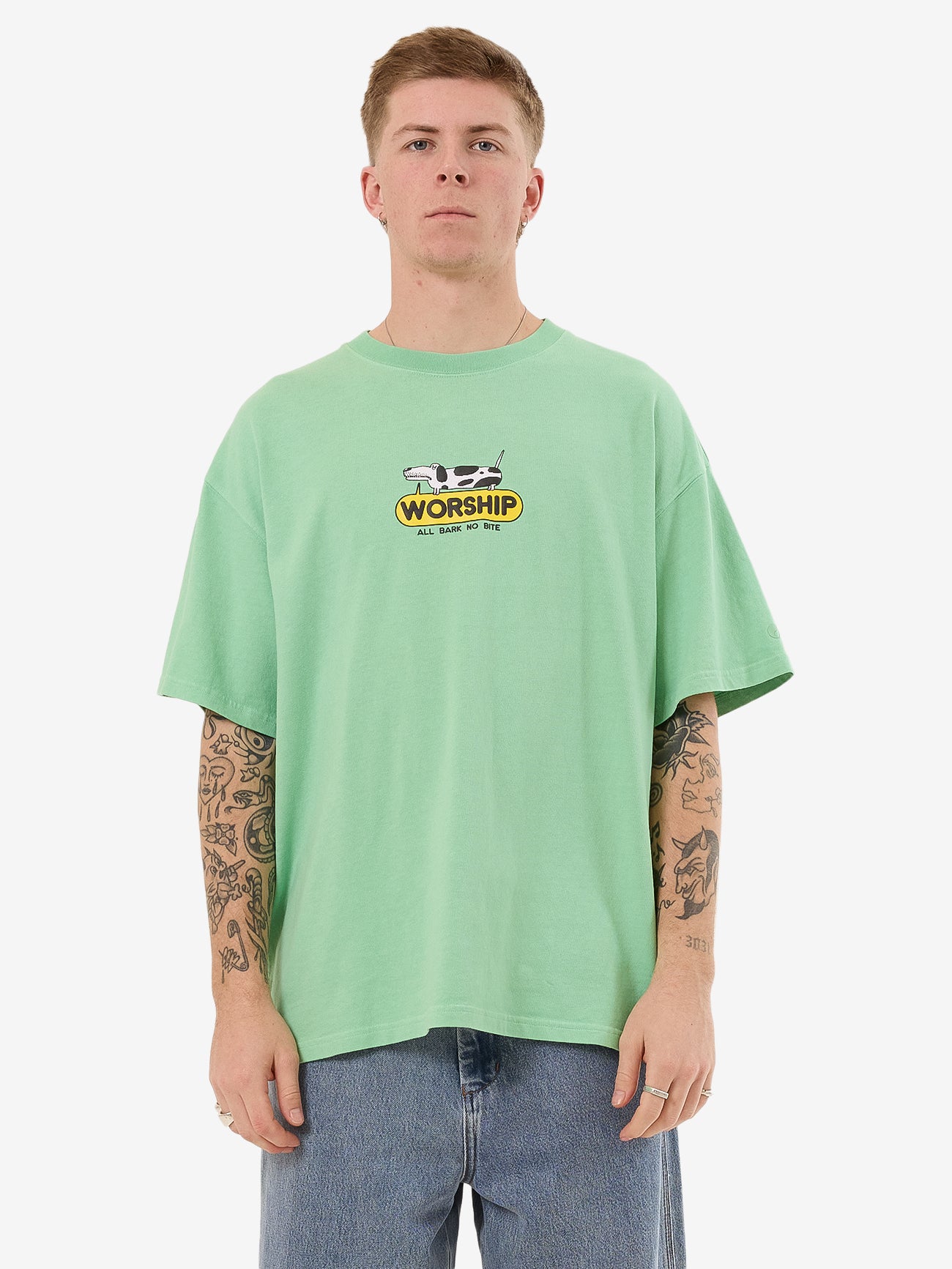 Watchdog Oversize Tee - Matcha XS