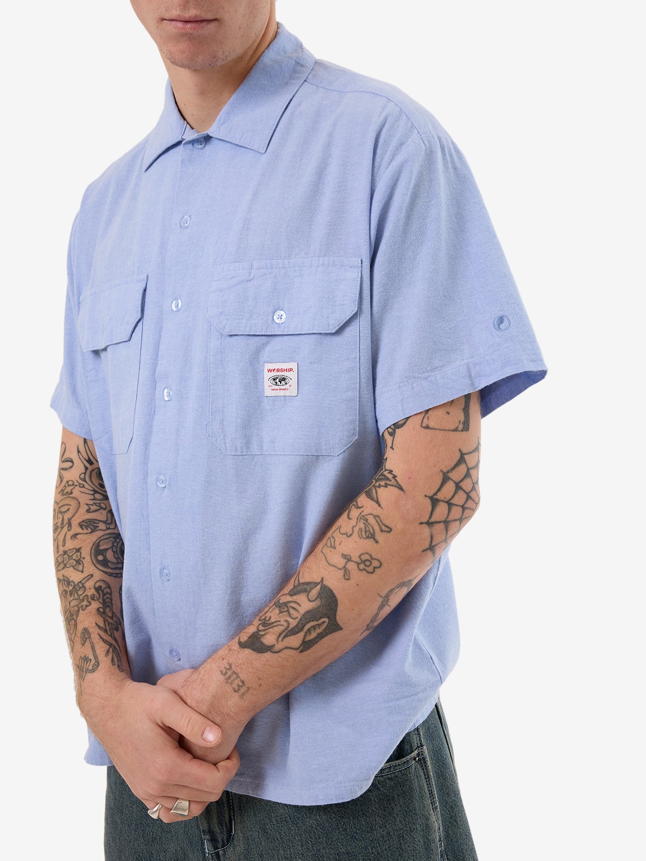 Service Work Shirt - Blue XS