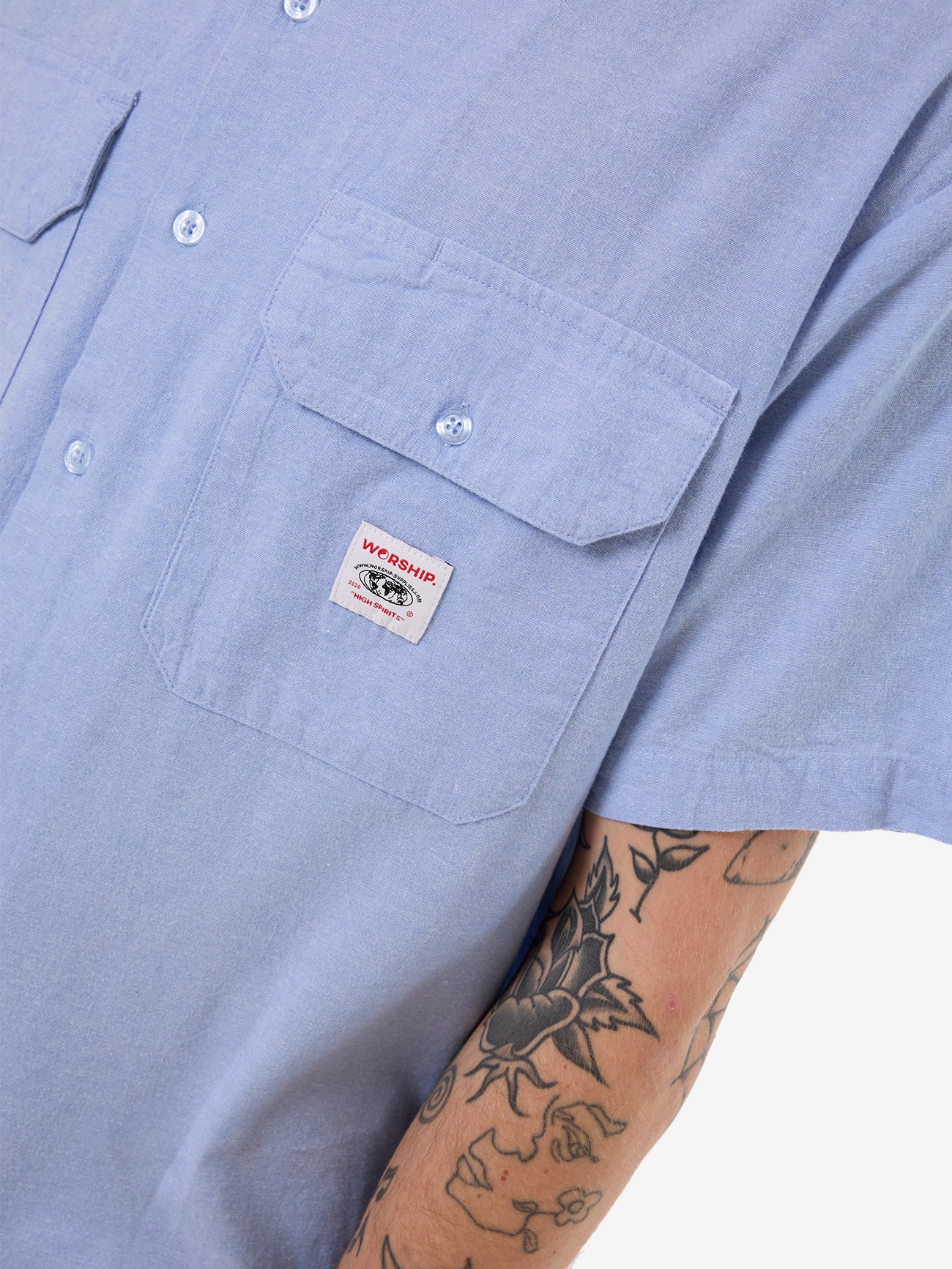 Service Work Shirt - Blue XS