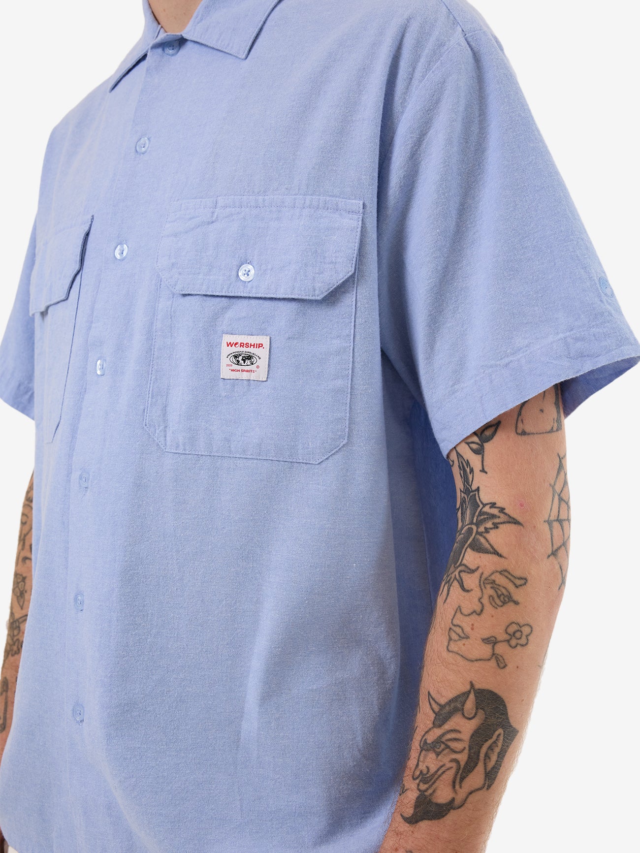 Service Work Shirt - Blue XS