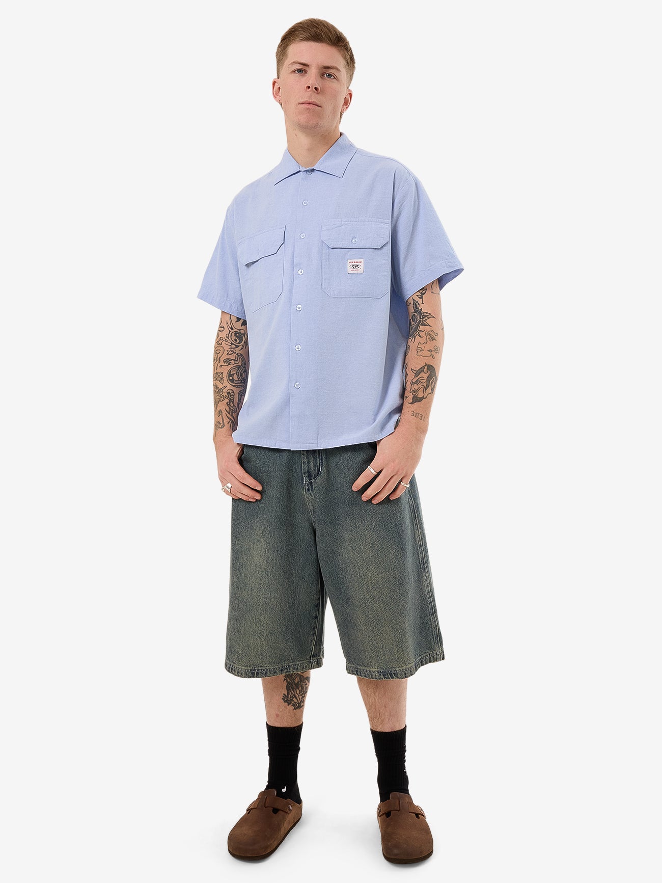 Service Work Shirt - Blue XS