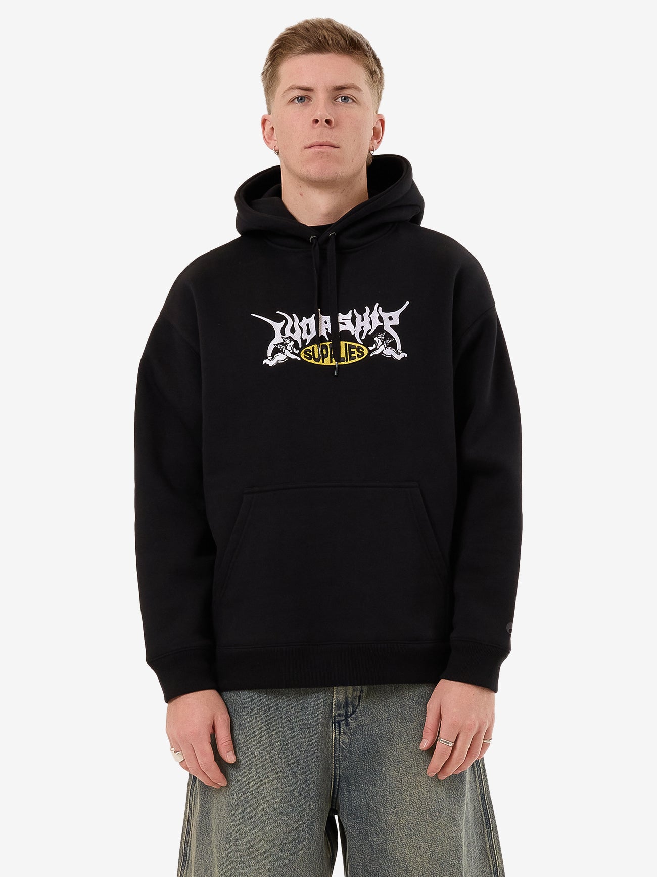 Messenger Pull Over Hood - Black XS