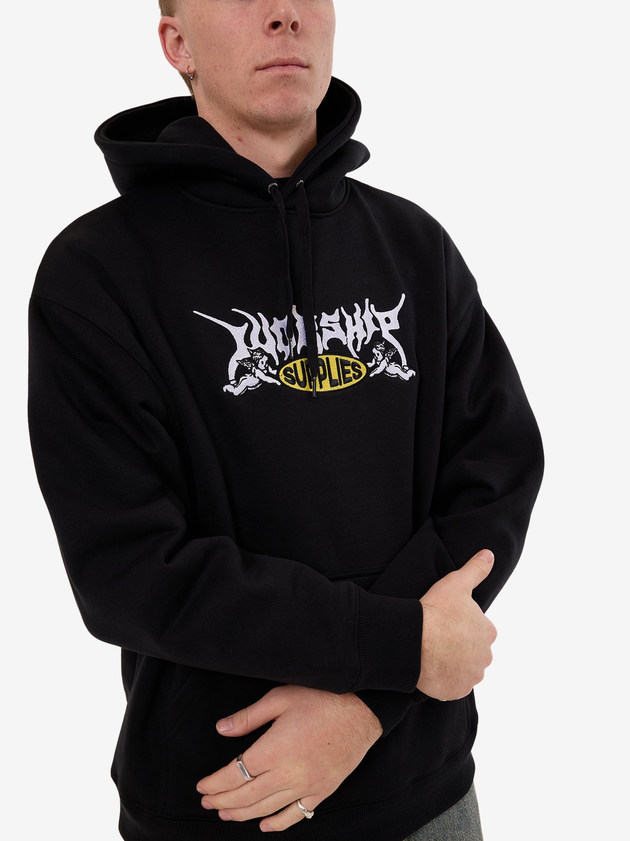 Messenger Pull Over Hood - Black XS