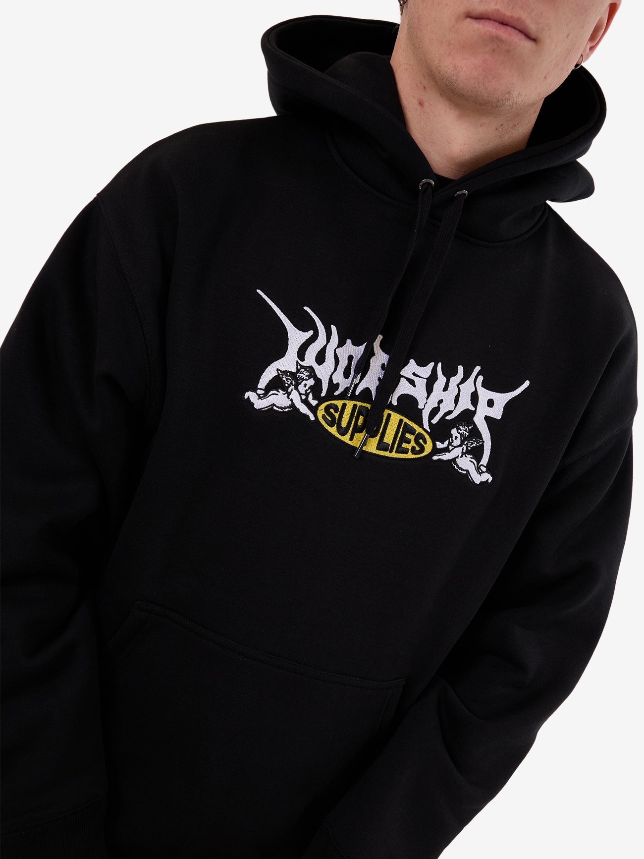 Messenger Pull Over Hood - Black XS