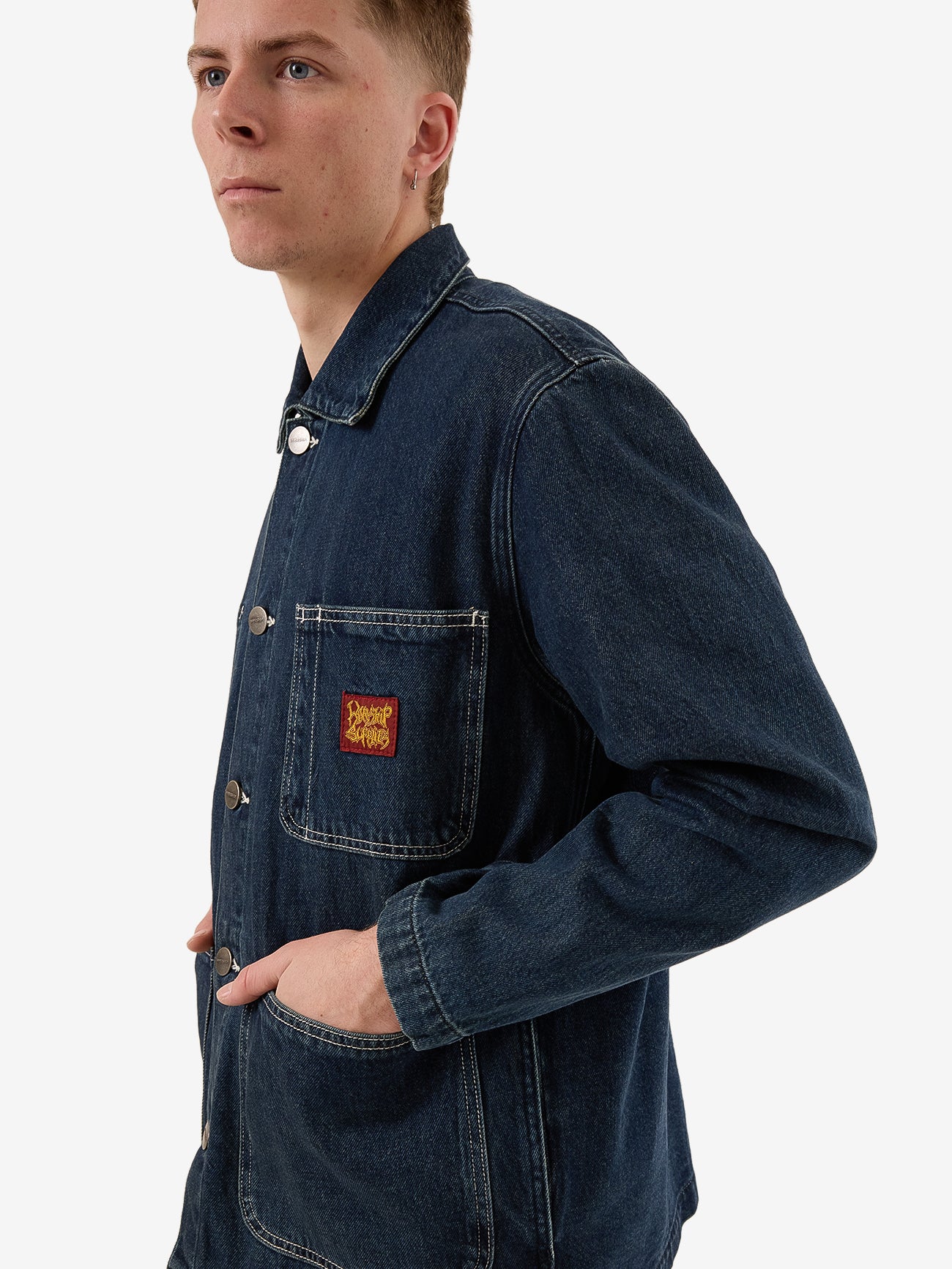 Denim Chore Jacket  - Dirty Midnight Blue XS