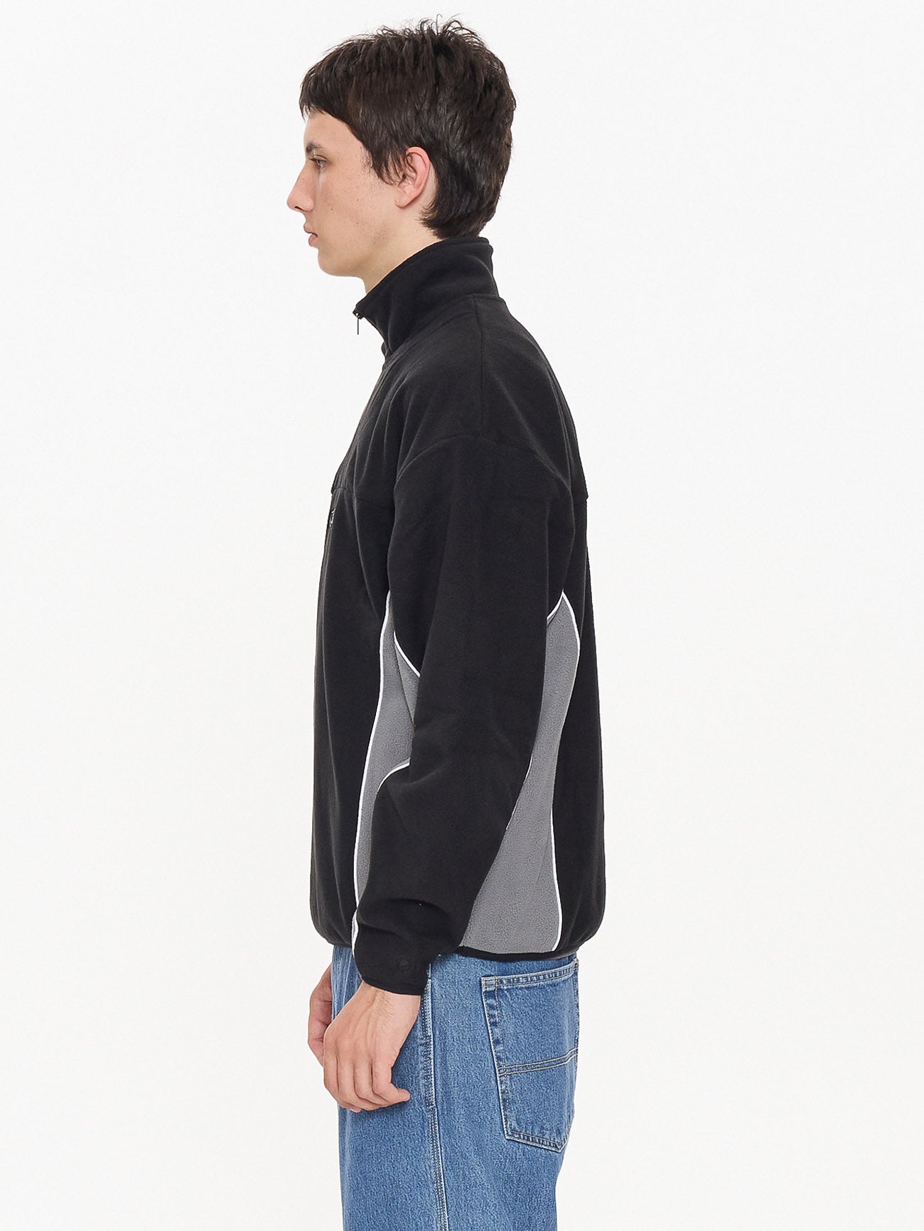 Delirium Quarter Zip Polar Fleece - Steel Grey
