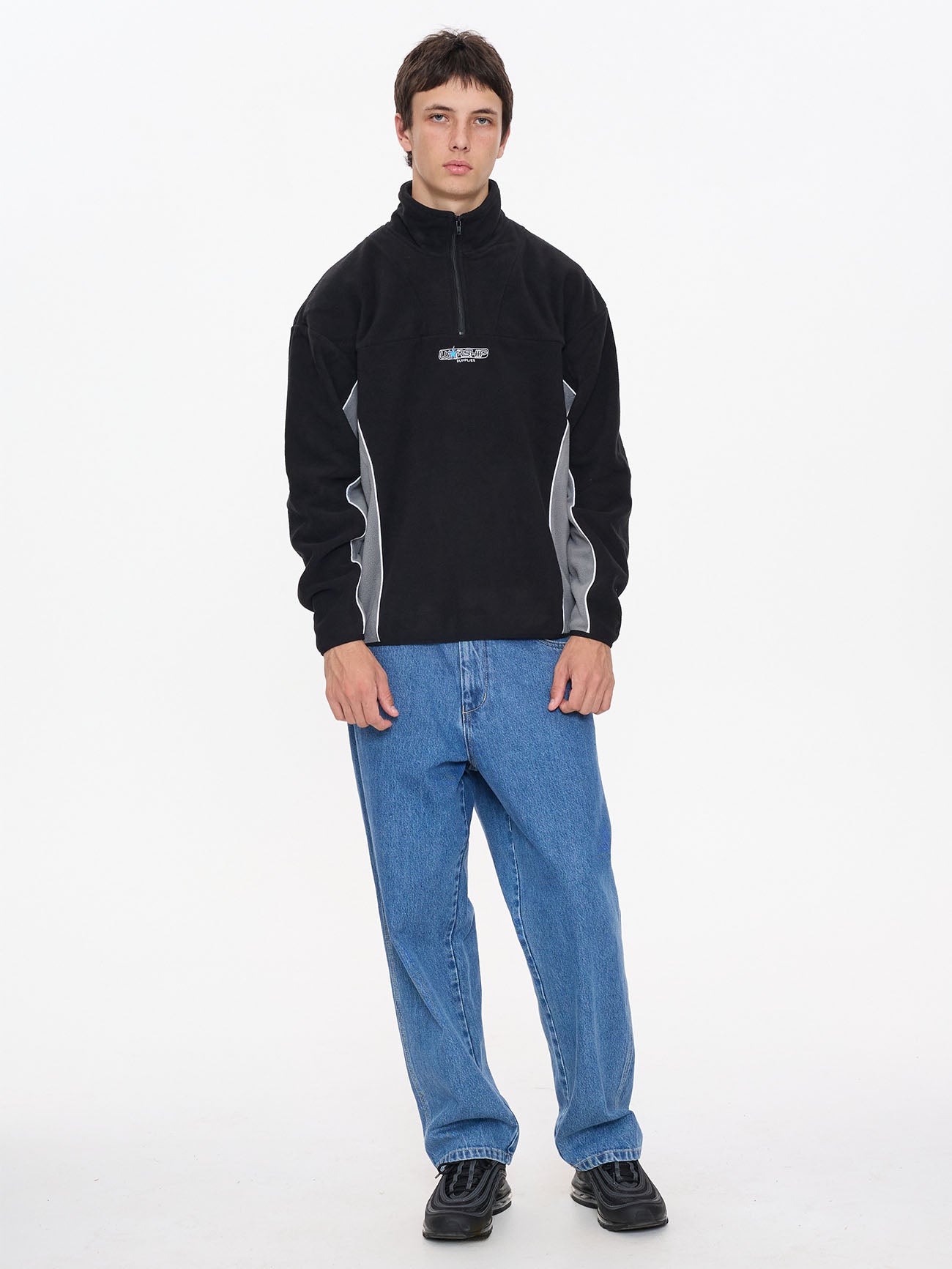 Delirium Quarter Zip Polar Fleece - Steel Grey