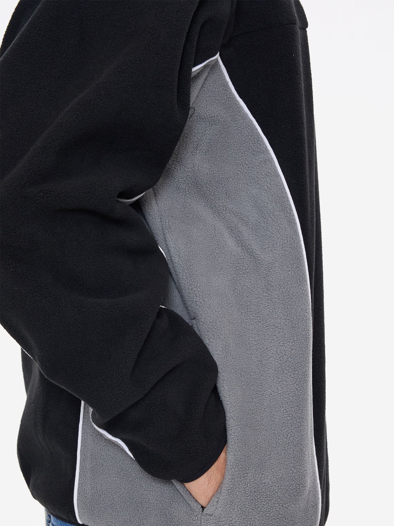 Delirium Quarter Zip Polar Fleece - Steel Grey