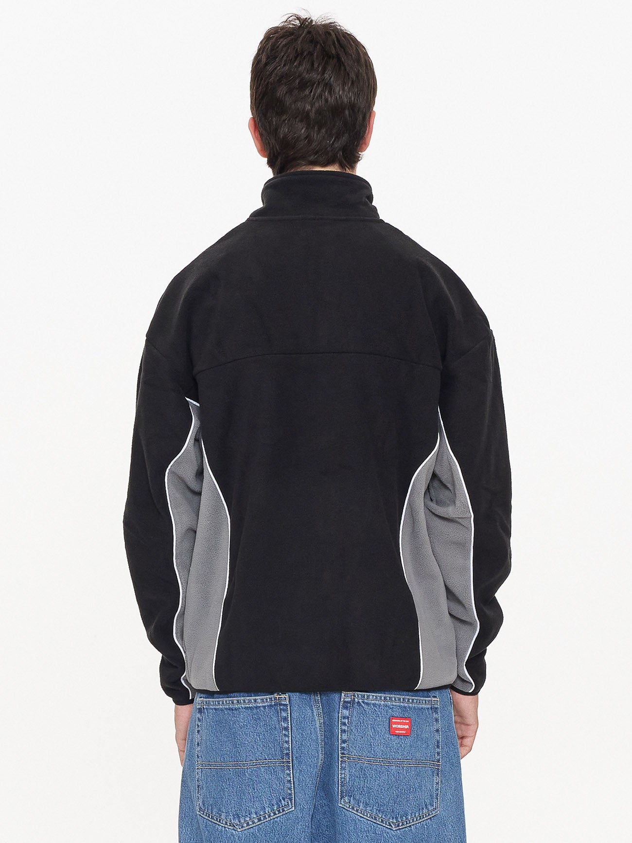 Delirium Quarter Zip Polar Fleece - Steel Grey