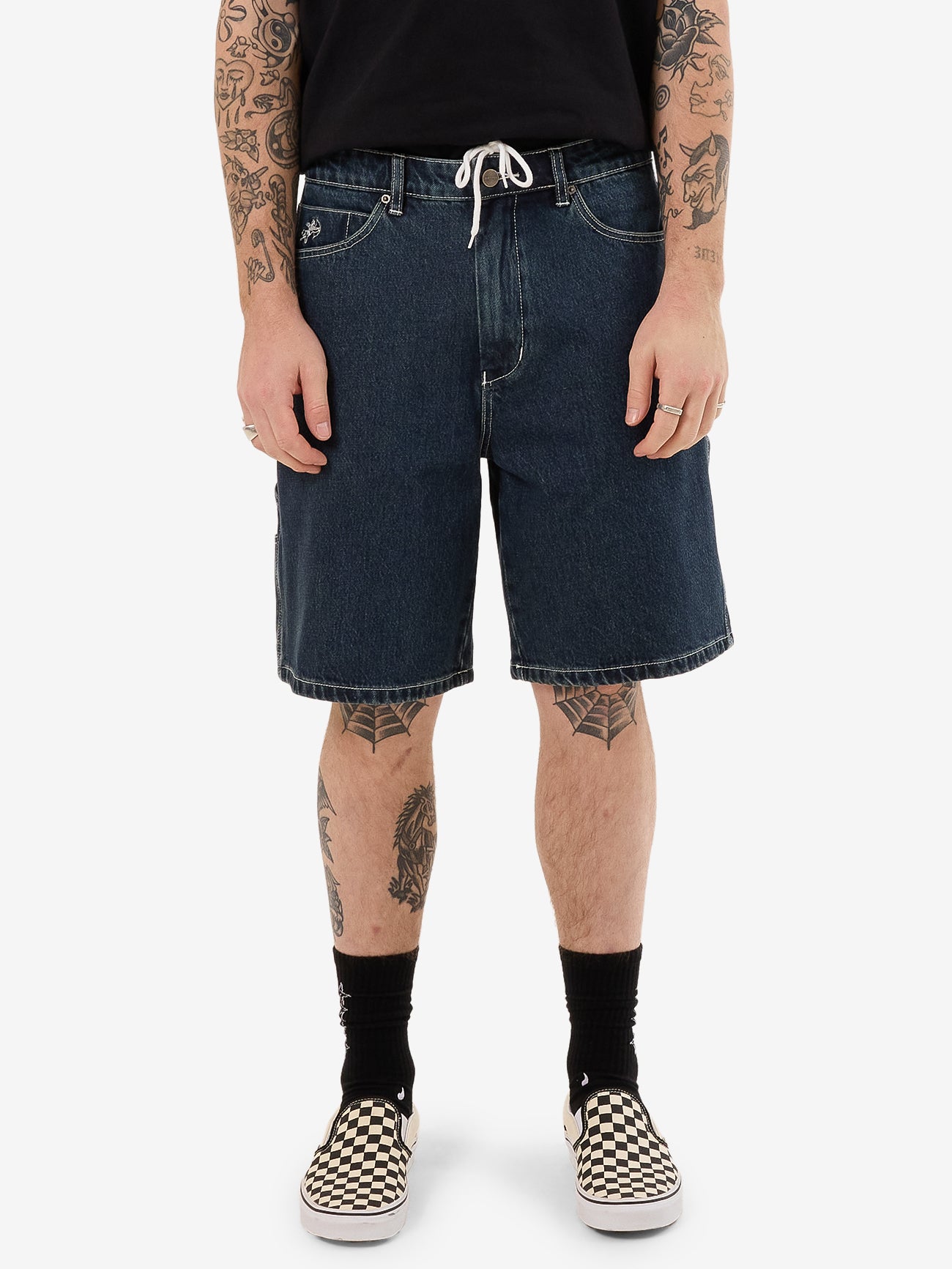 Carpenter Jean Short - Dirty Midnight Blue 26