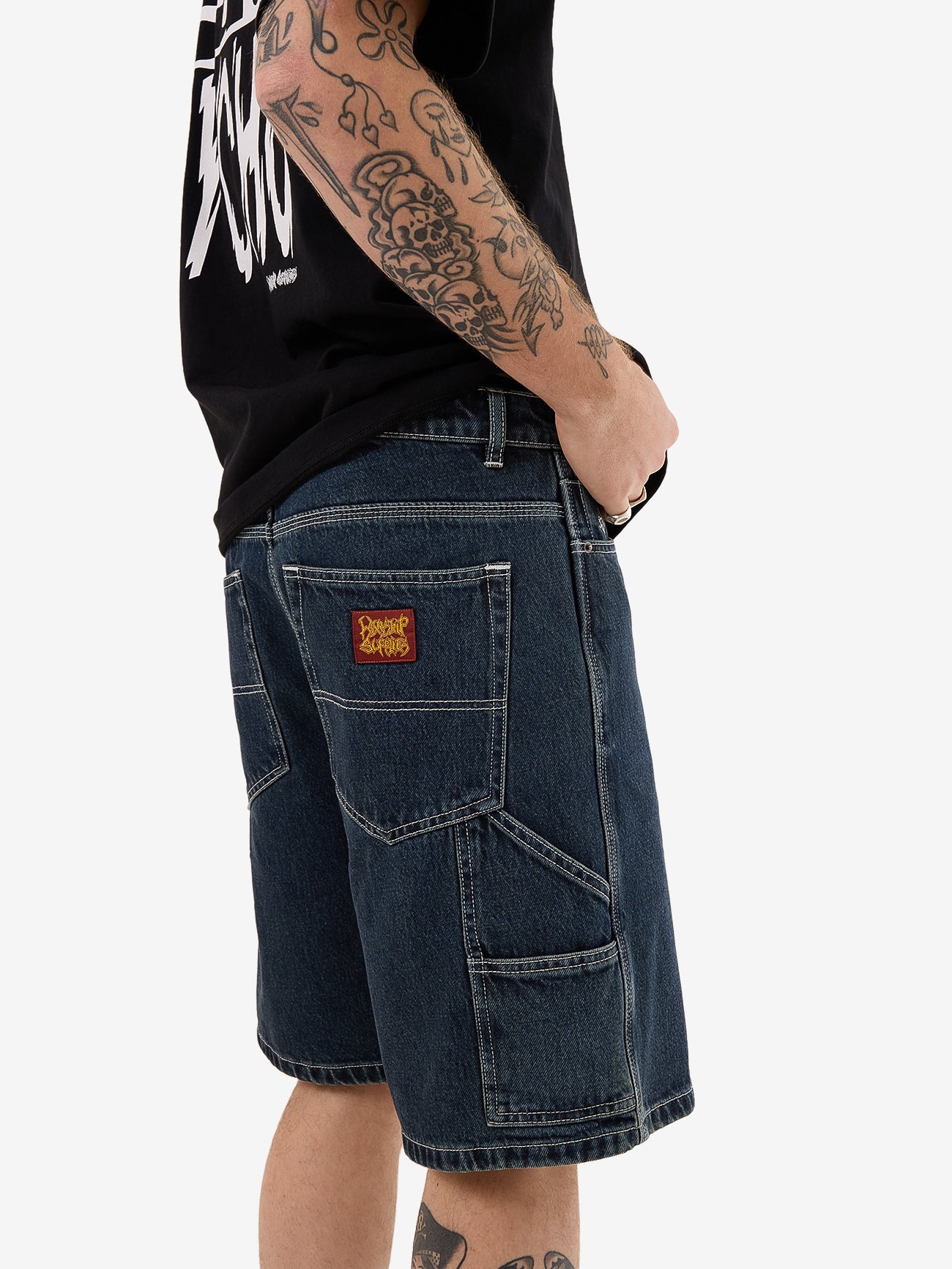 Carpenter Jean Short - Dirty Midnight Blue 26