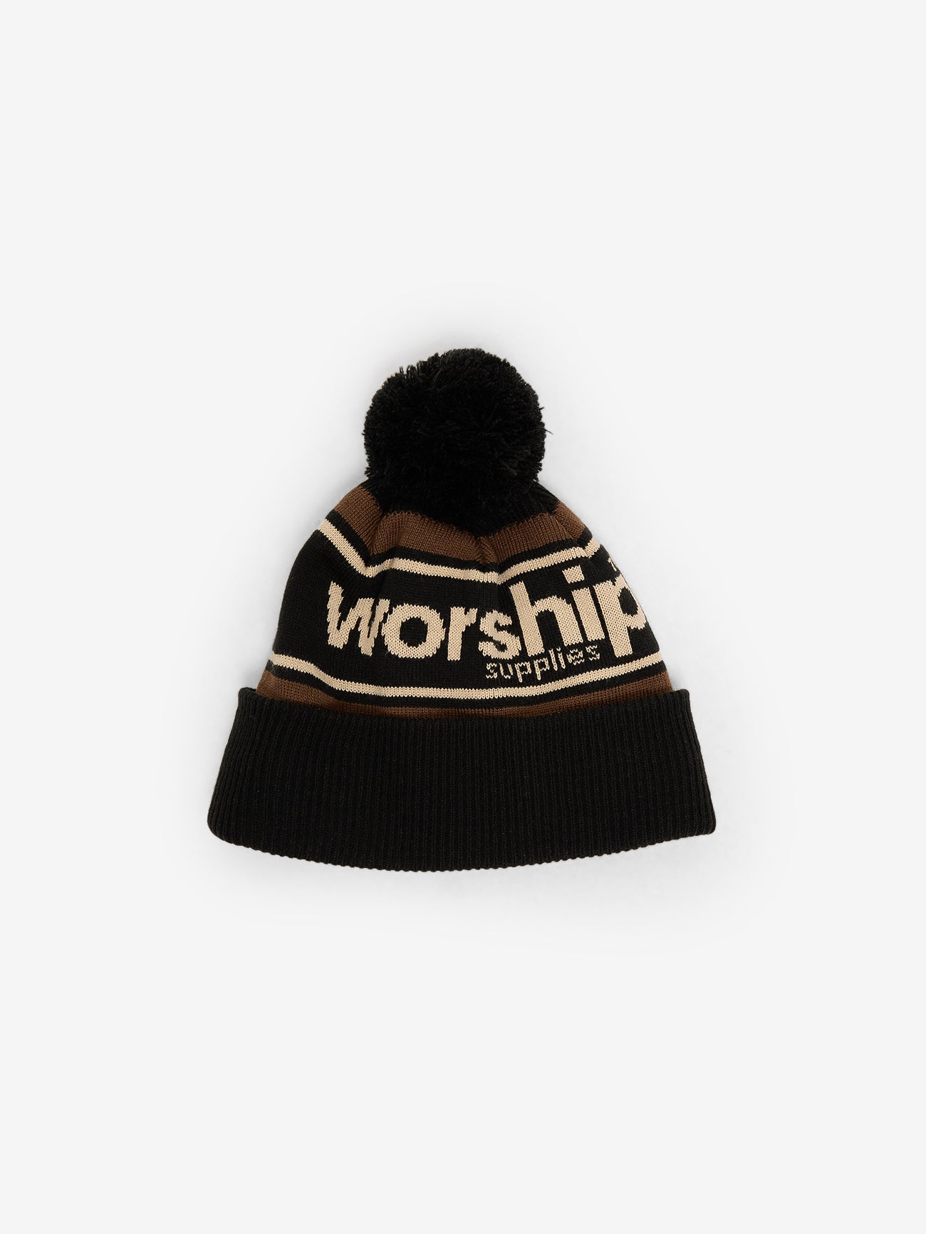 Harry Stripe Beanie - Black One Size