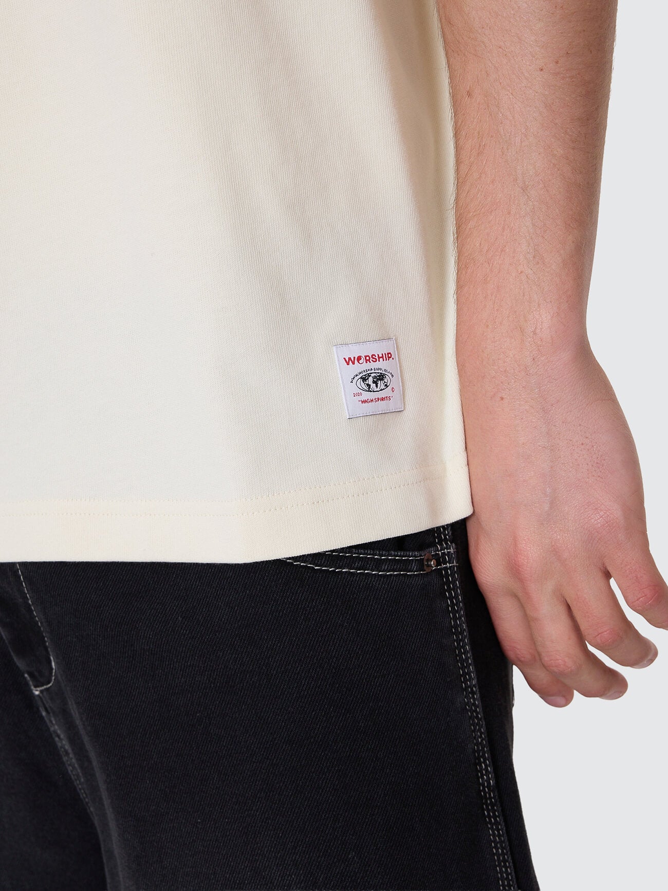 Sonic Box Fit Cropped Panel Tee - Zine XS