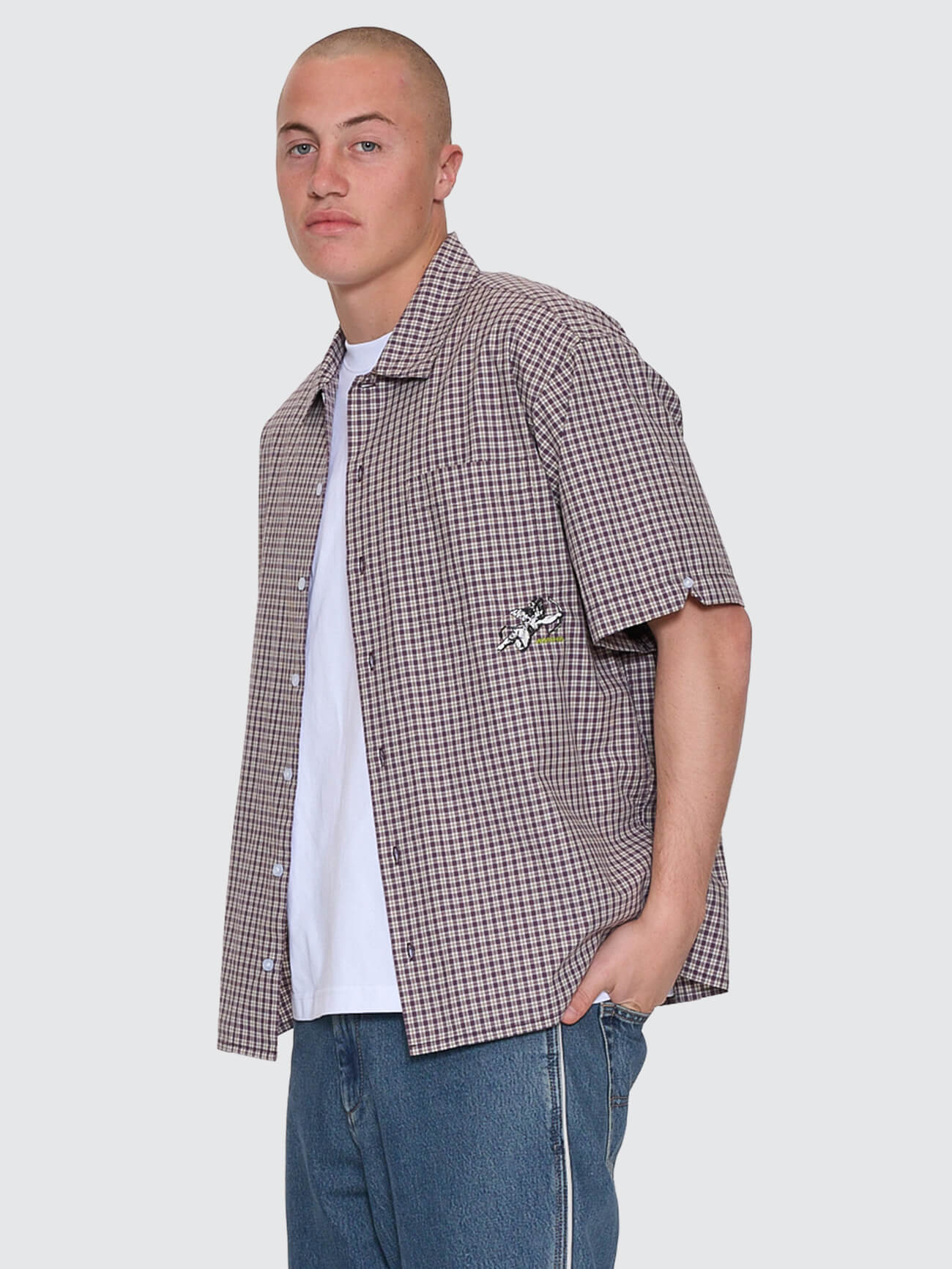Cherub Short Sleeve Shirt - Blackberry XS