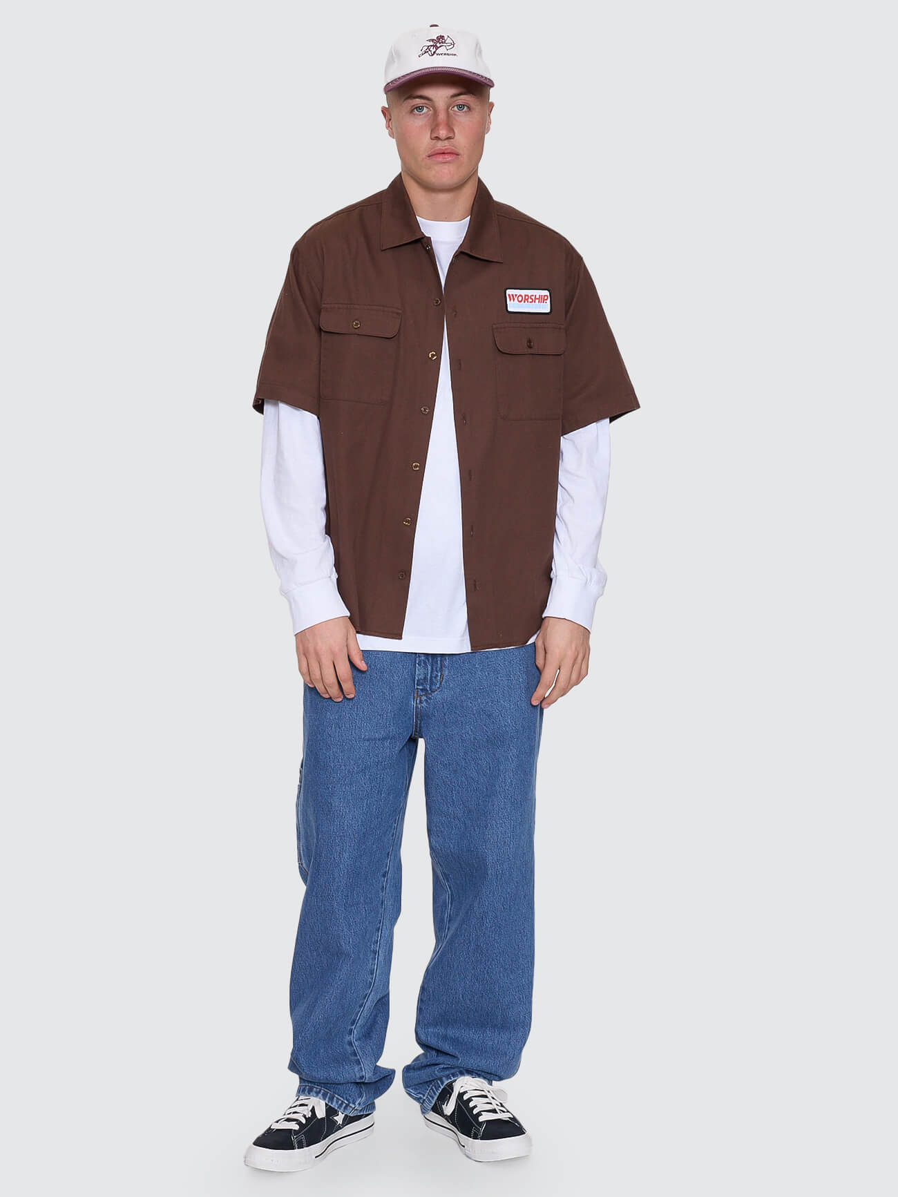 Preparation Short Sleeve Work Shirt - Ganache XS