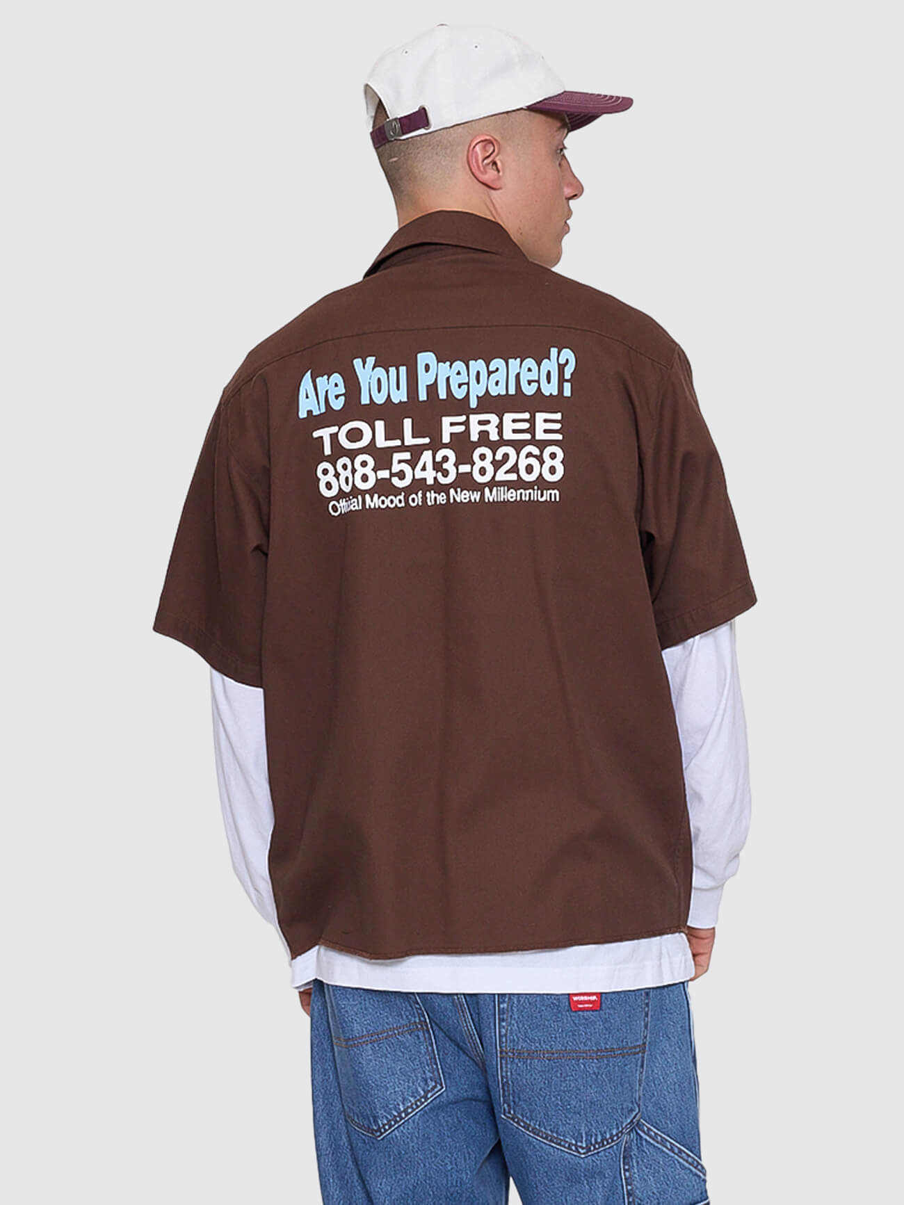 Preparation Short Sleeve Work Shirt - Ganache XS