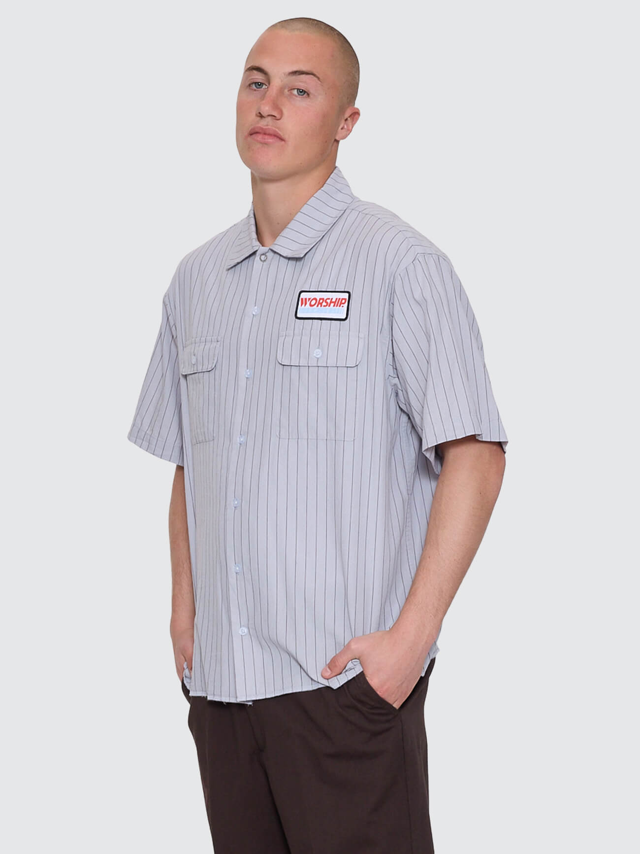 Preparation Short Sleeve Work Shirt - Lunar Grey XS