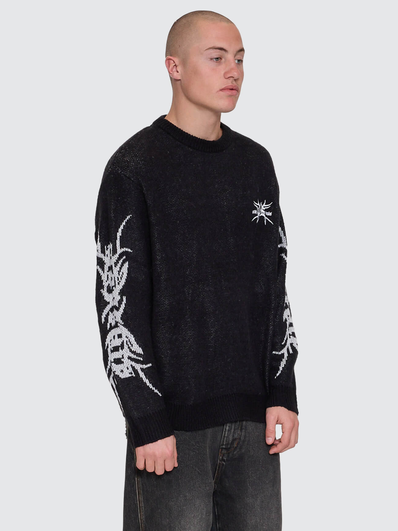Trudge Knit Crew - Black XS