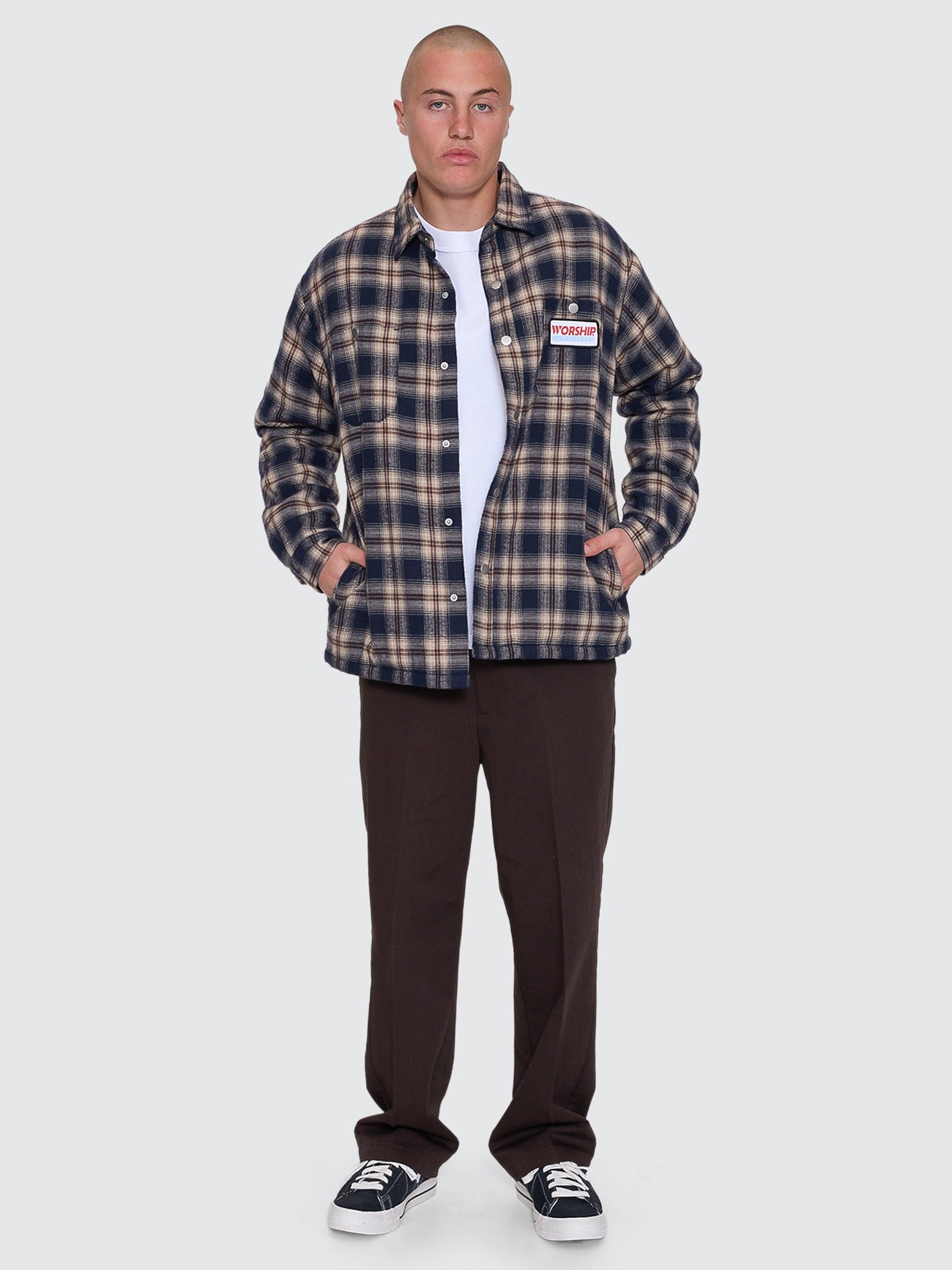 Preparation Quilted Shacket - Blue