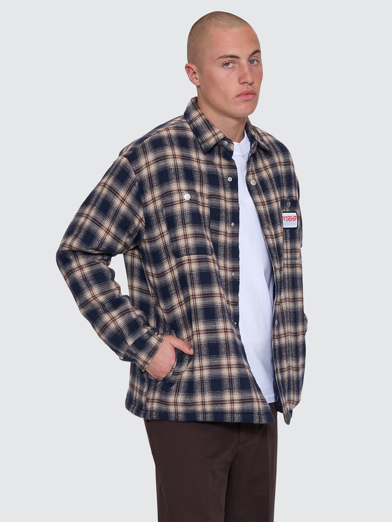 Preparation Quilted Shacket - Blue