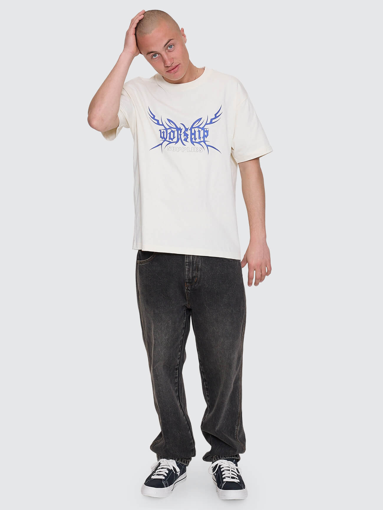 Trudge Lounger Jean - Dirty Black 26