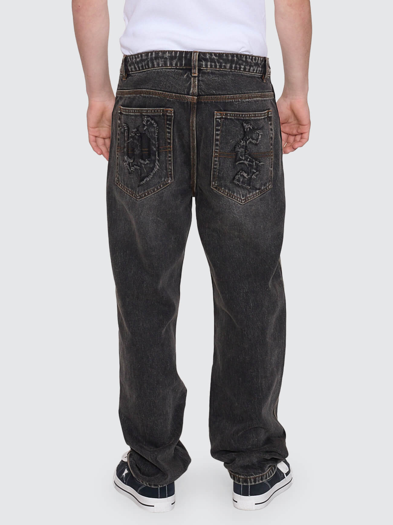 Trudge Lounger Jean - Dirty Black 26