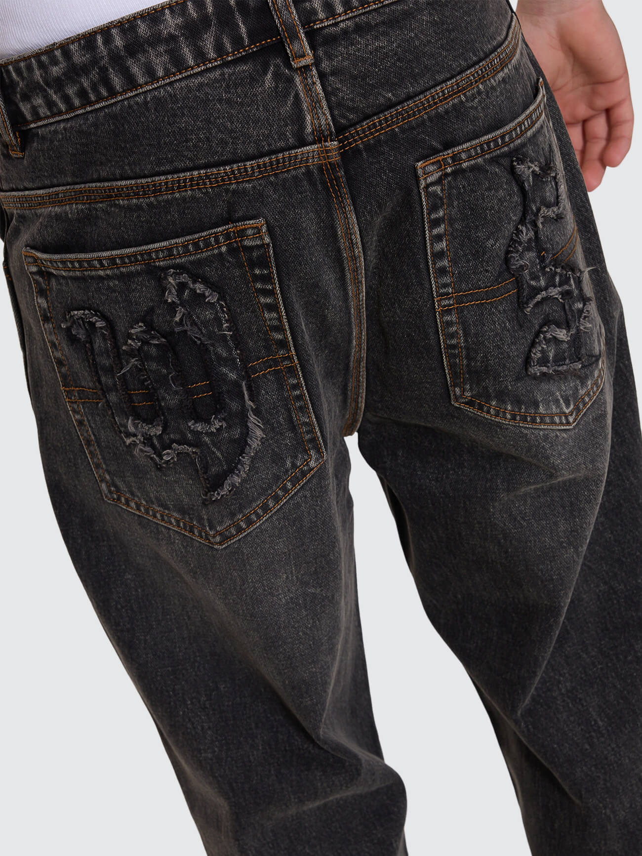 Trudge Lounger Jean - Dirty Black 26