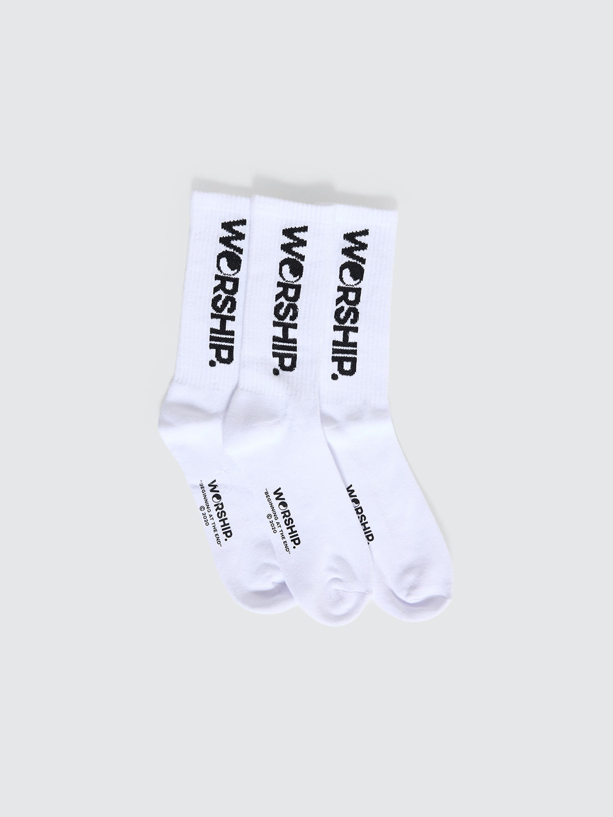 Core Socks 3 Pack - White | Worship Supplies