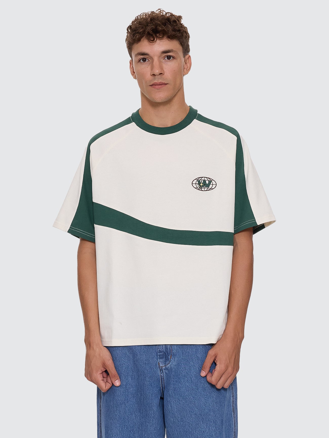 Anytime Oversize Raglan Tee - Zine - Green