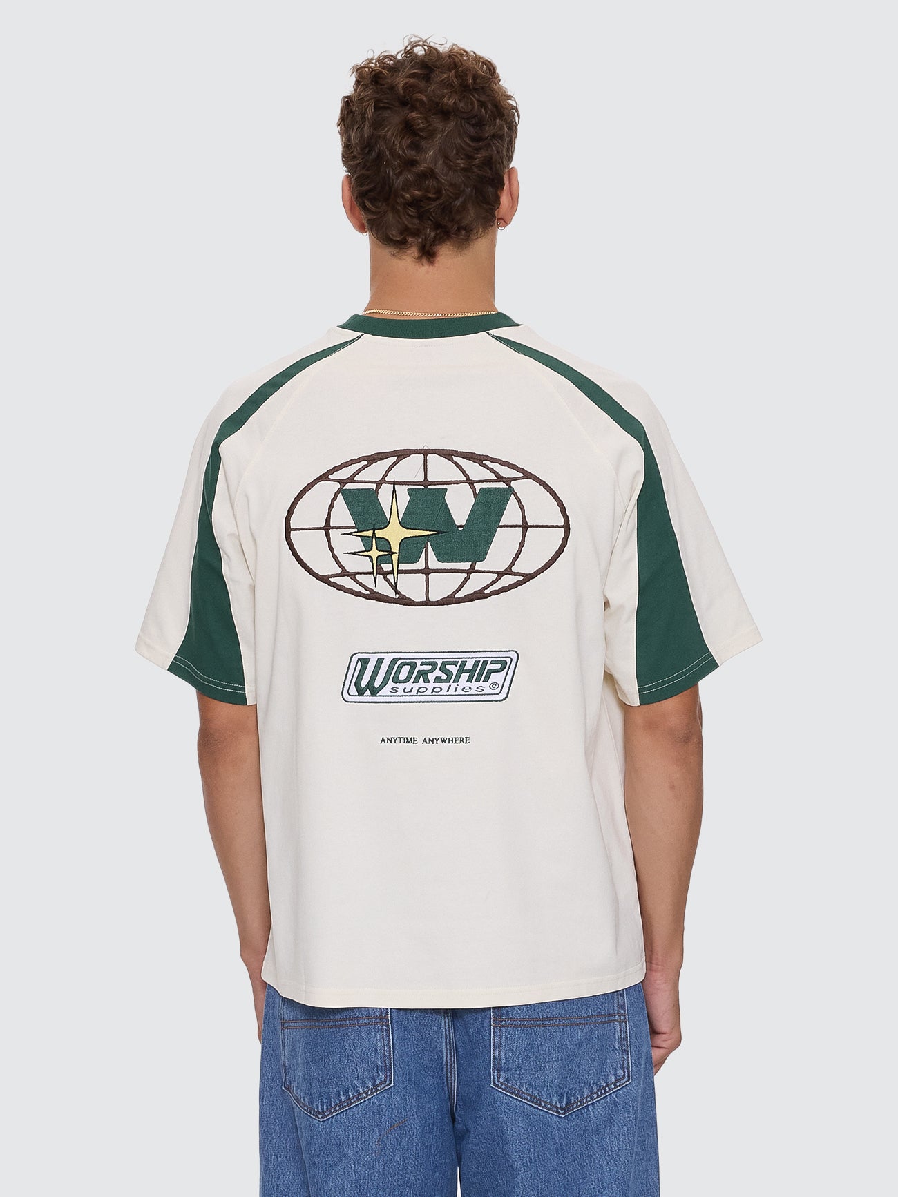 Anytime Oversize Raglan Tee - Zine - Green