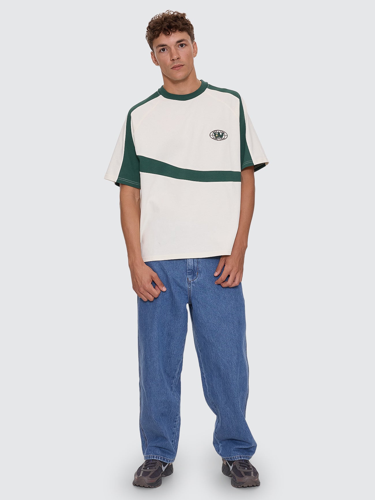 Anytime Oversize Raglan Tee - Zine - Green