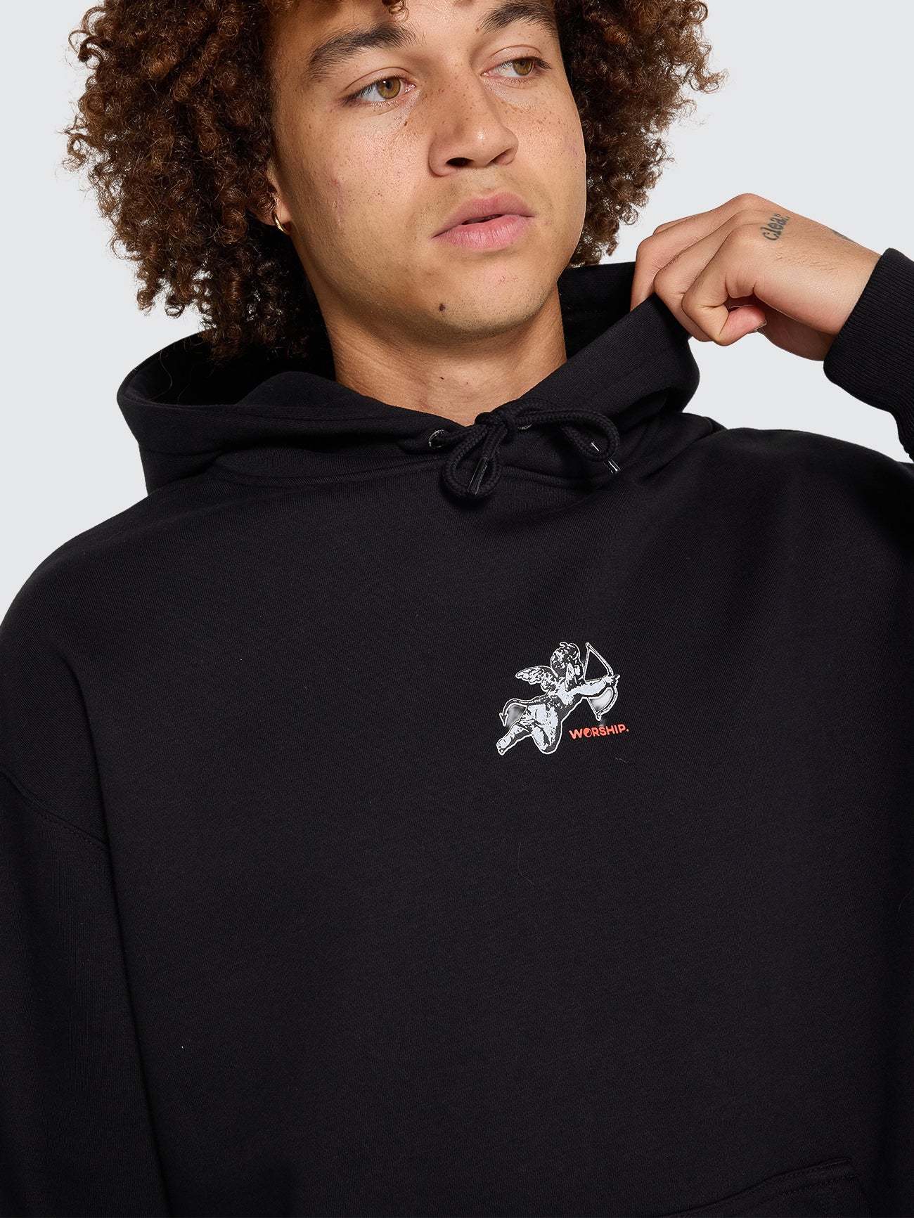 Cherub Pullover Hood - Black XS