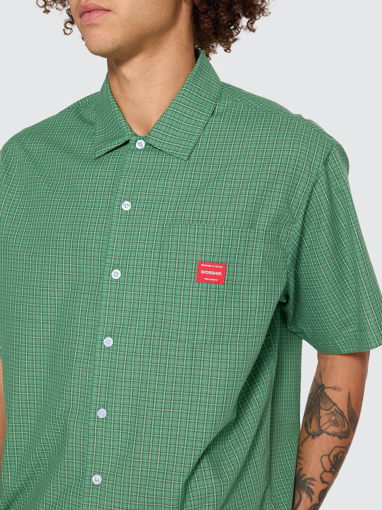 Work Short Sleeve Shirt - Green XS