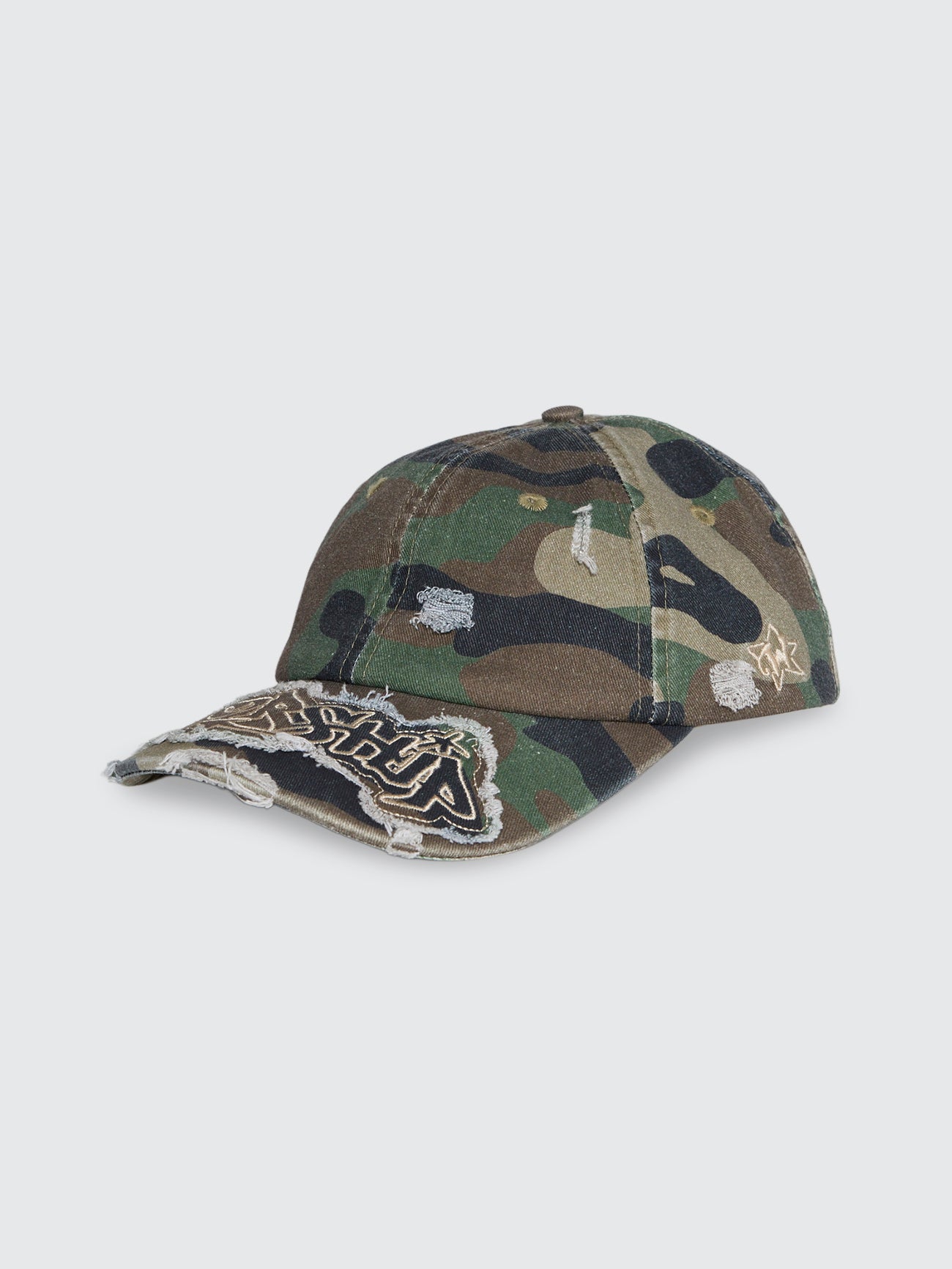 Stealth Throws Camo Dad Cap - Green