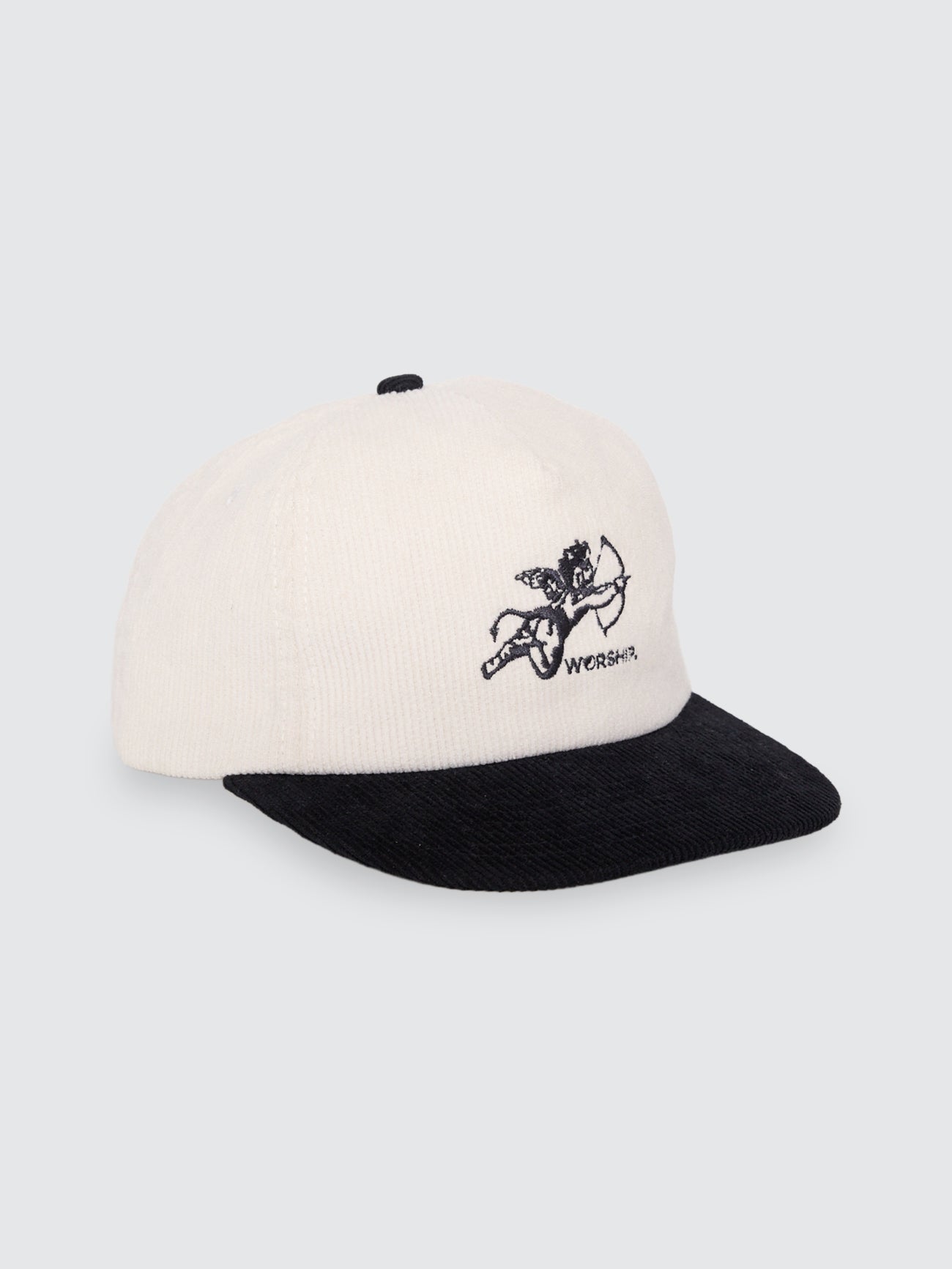Cherub Cord Hat - Cream/Black