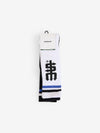 Fever  Long Sock 2 Pack - White - Black One Size