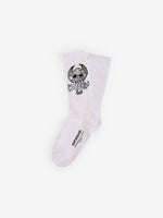 Death Eater Socks  3 Pack - White - Black- Orange One Size