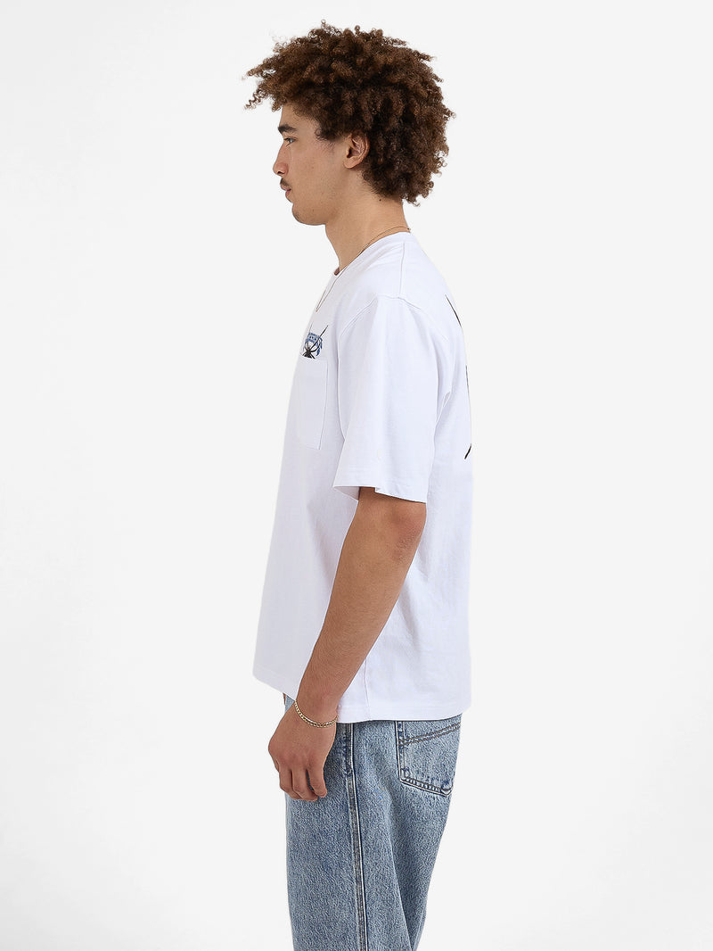 Arachnid Pocket Tee - White XS